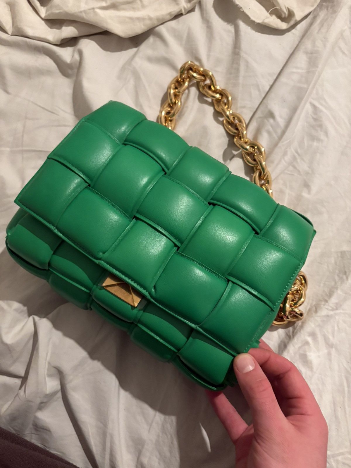Bottega Veneta Bottega Veneta Green Golden-Chain Casette Size ONE SIZE - 4 Thumbnail