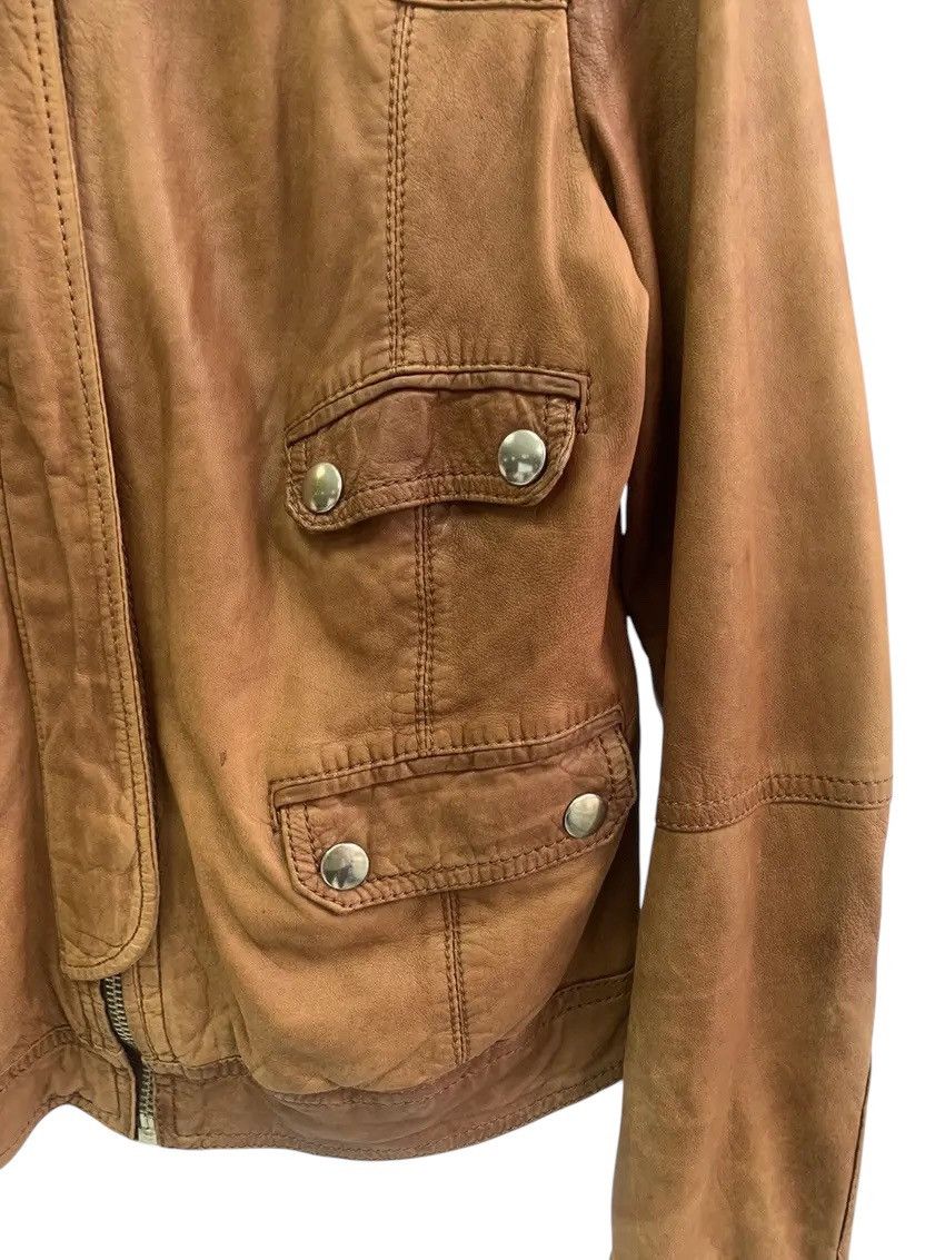 Dolce & Gabbana × Vintage Vintage Dolce&Gabbana Woman Brown Leather Jacket Size M / US 6-8 / IT 42-44 - 4 Thumbnail