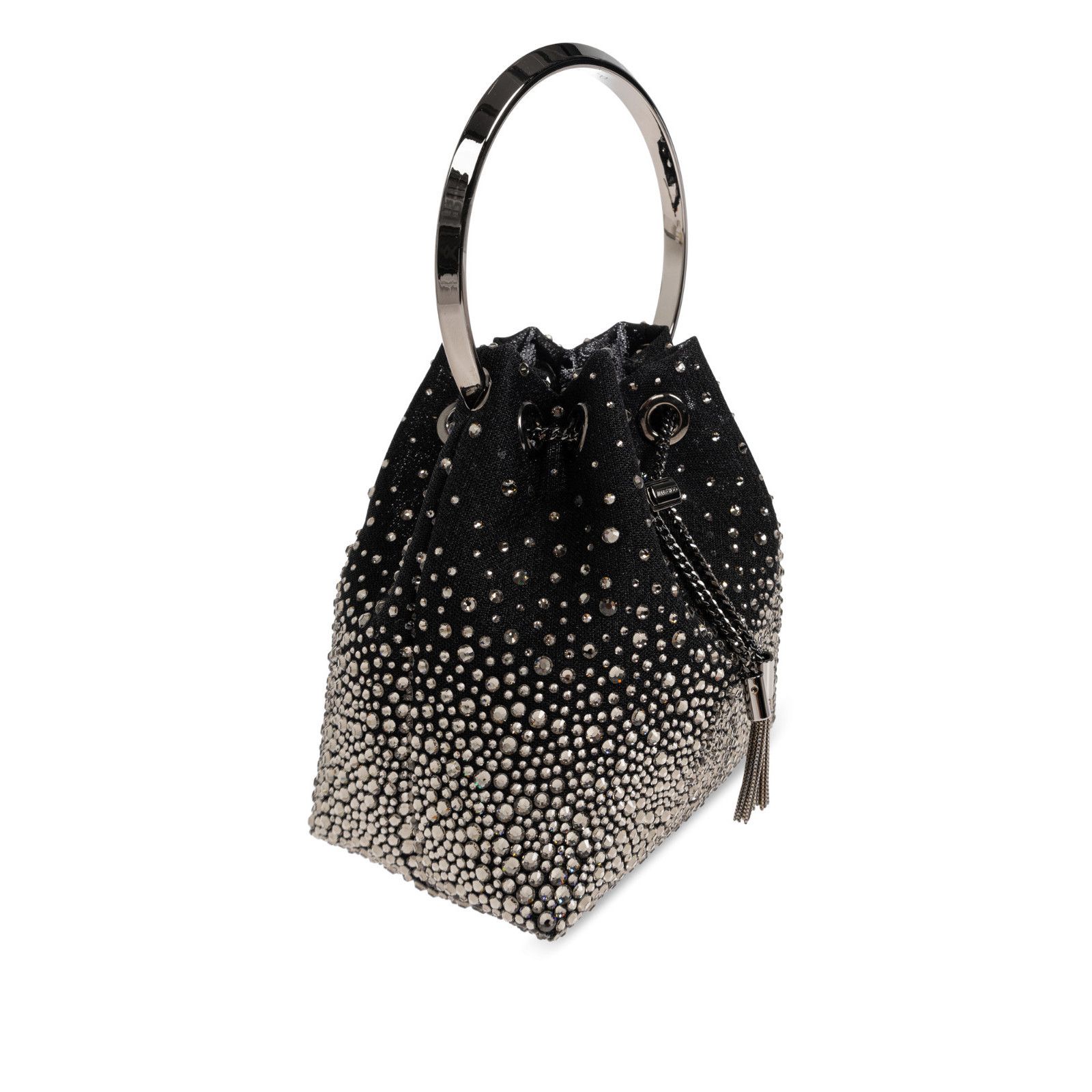 Jimmy Choo JIMMY CHOO Bon Bon Black Crystal Top Handle Bag New & Authen Size ONE SIZE - 3 Thumbnail
