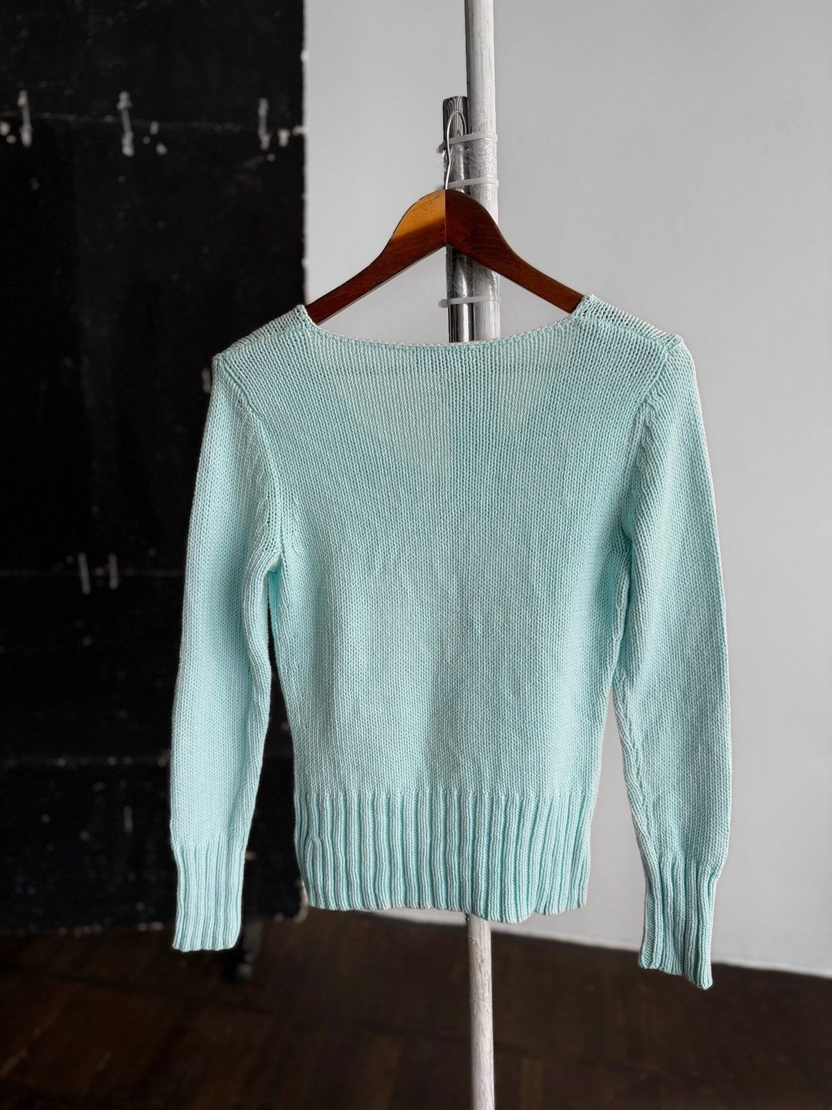 Other Oui Moments Womens Sweater Cotton Acrylic V-Neck Knit Size M / US 6-8 / IT 42-44 - 4 Thumbnail