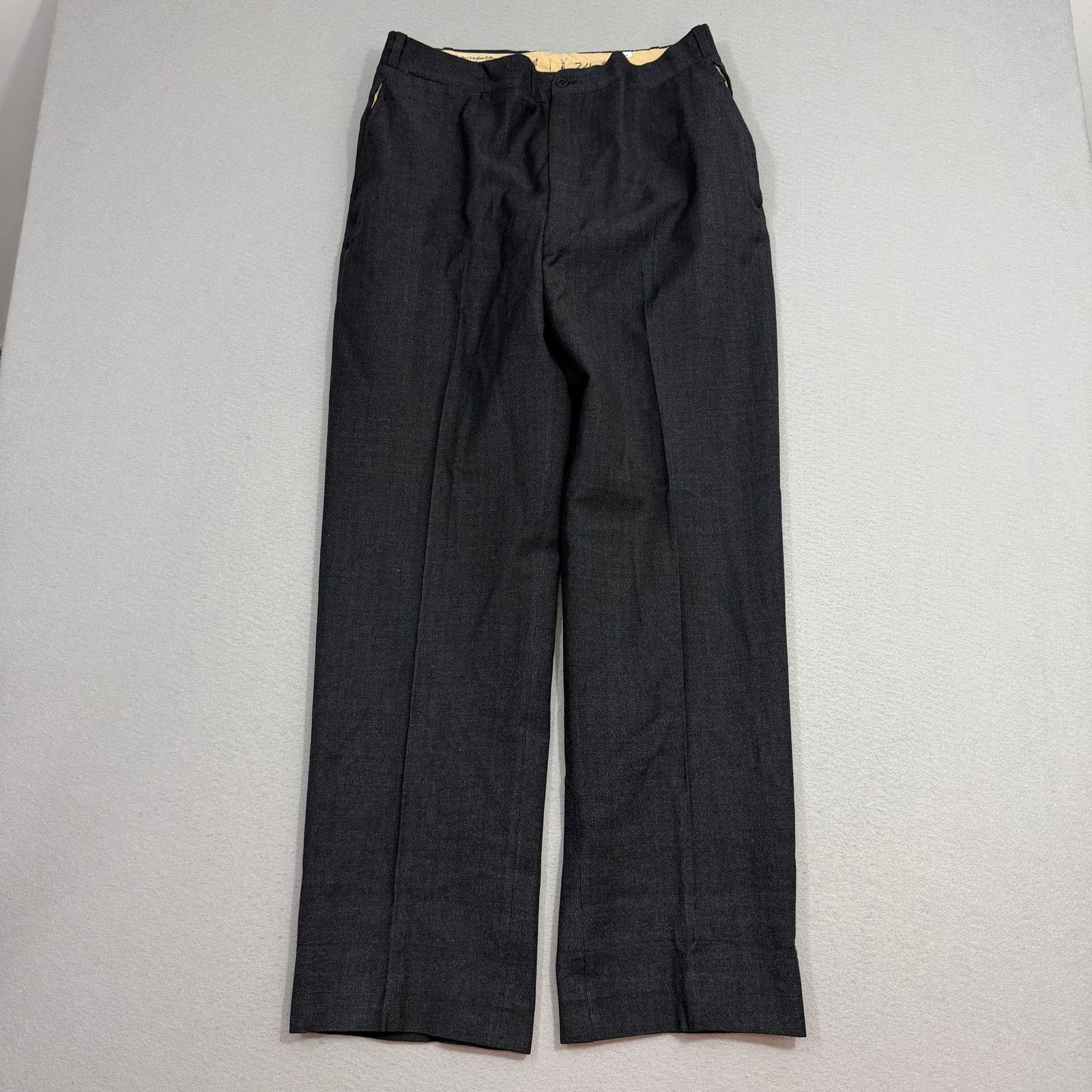 Vintage Vintage Hart Schaffner & Marx Wool Pants 33x30 Gray Blue Size US 33 - 1 Thumbnail