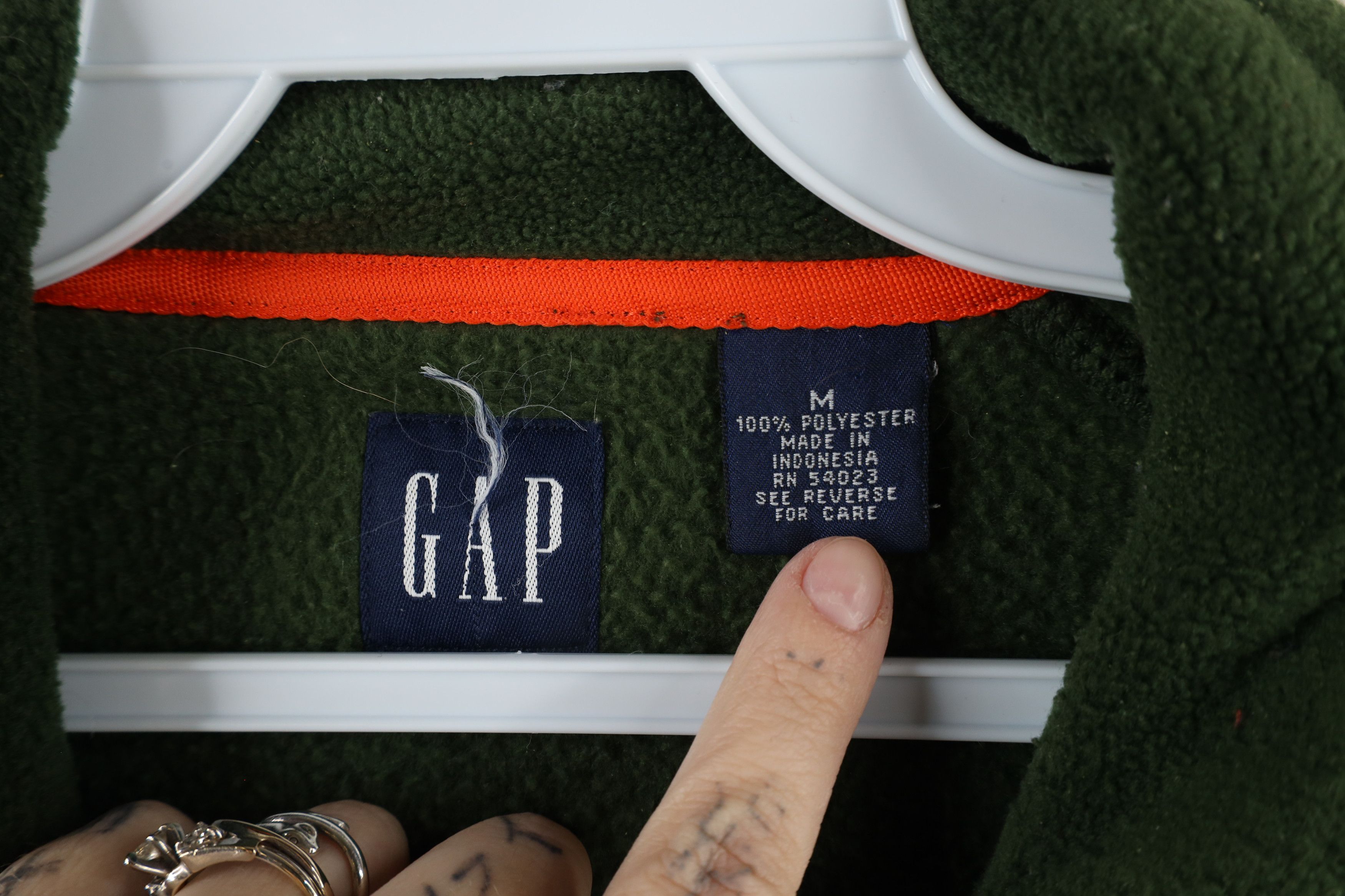 Gap × Vintage Vintage Y2K 2000 Gap Half Zip Fleece Pullover Sweater Size US M / EU 48-50 / 2 - 5 Thumbnail
