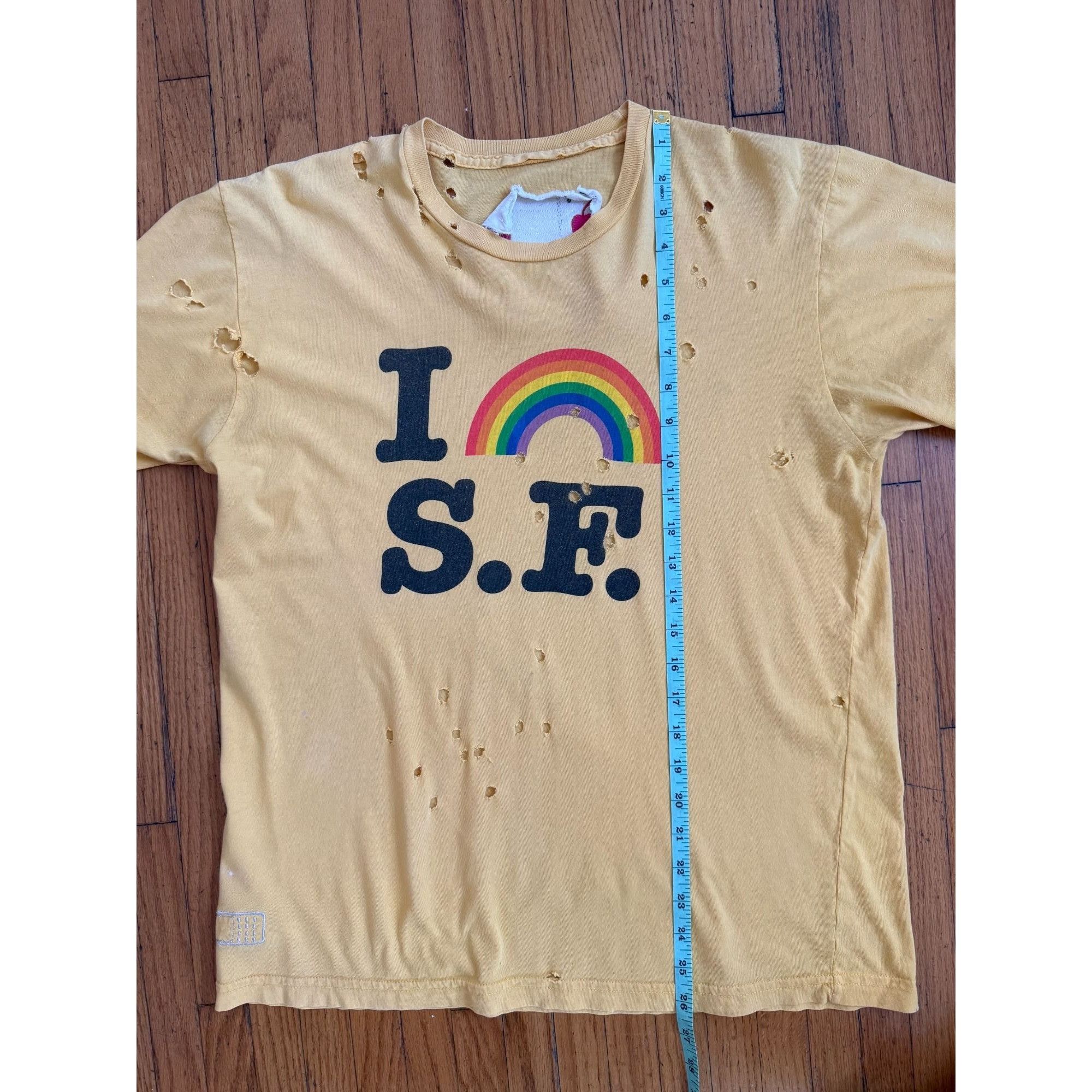 Other Parballe “I 🌈 S.F.” Shotgun‑Distressed Vintage Tee – Rare B Size US M / EU 48-50 / 2 - 7 Thumbnail
