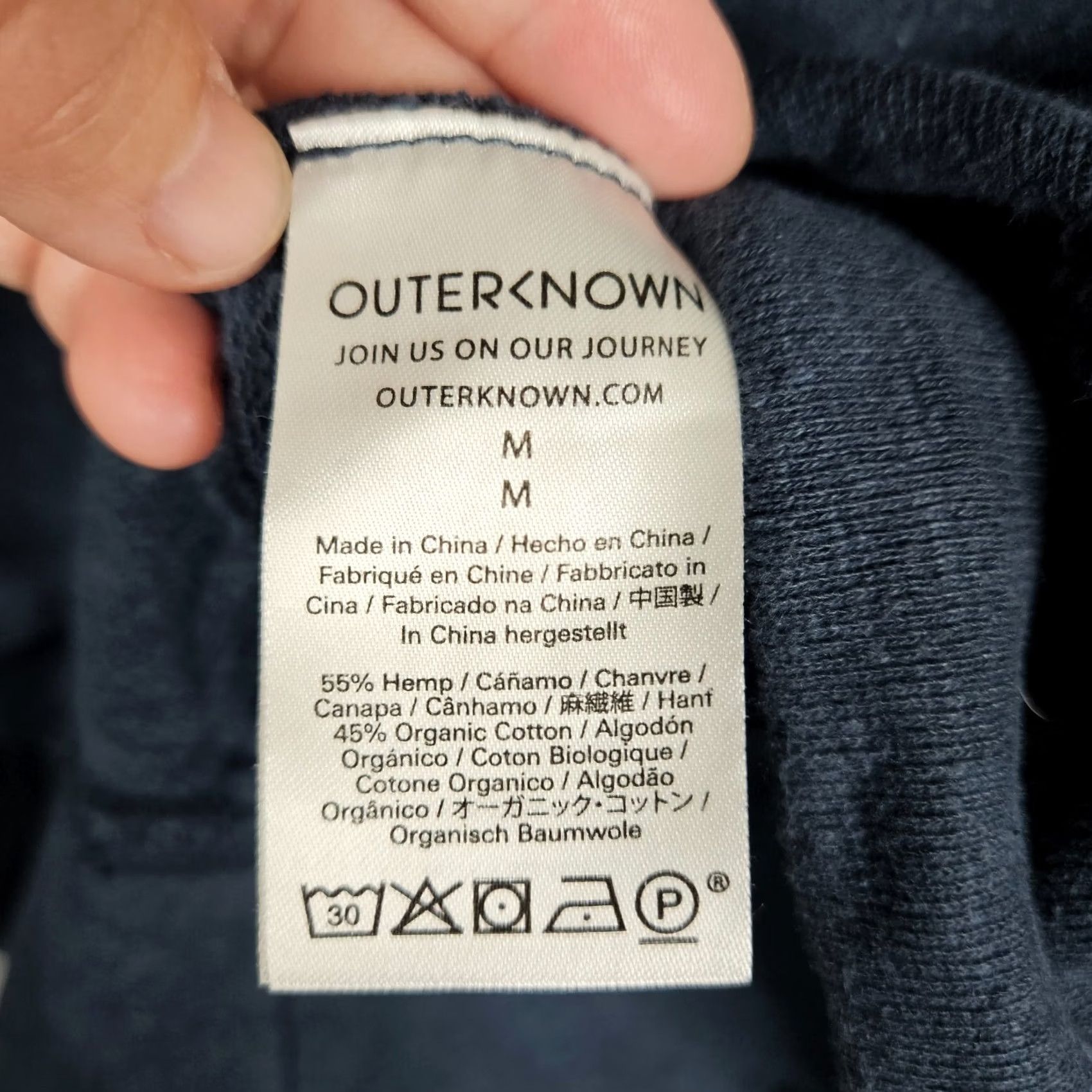 Outerknown OUTER KNOWN Sweatshirt Unisex Adults Long Sleeve Crew Neck Pullover Size M Gray Fleece Logo All Seasons Regular Shirt Size M / US 6-8 / IT 42-44 - 5 Thumbnail