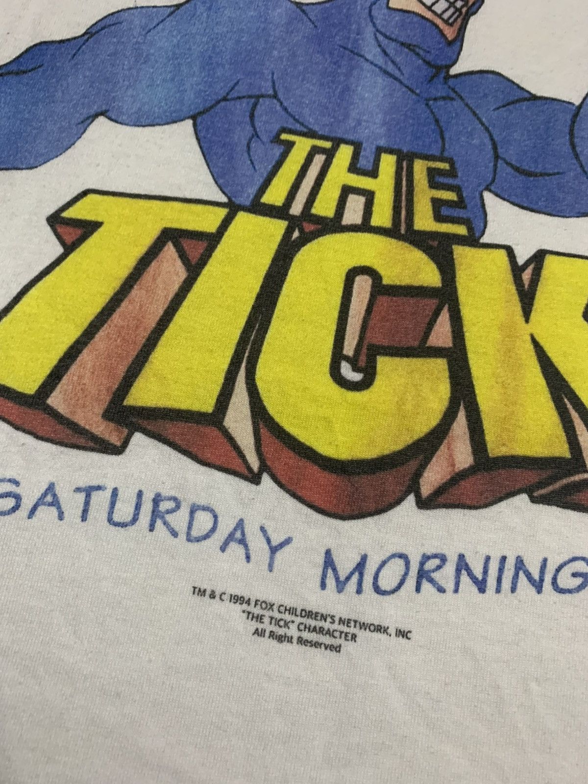 Rick Owens Vintage 1994s The Tick Fox Kids Cartoon Network Rare T Shirt Size US L / EU 52-54 / 3 - 3 Thumbnail
