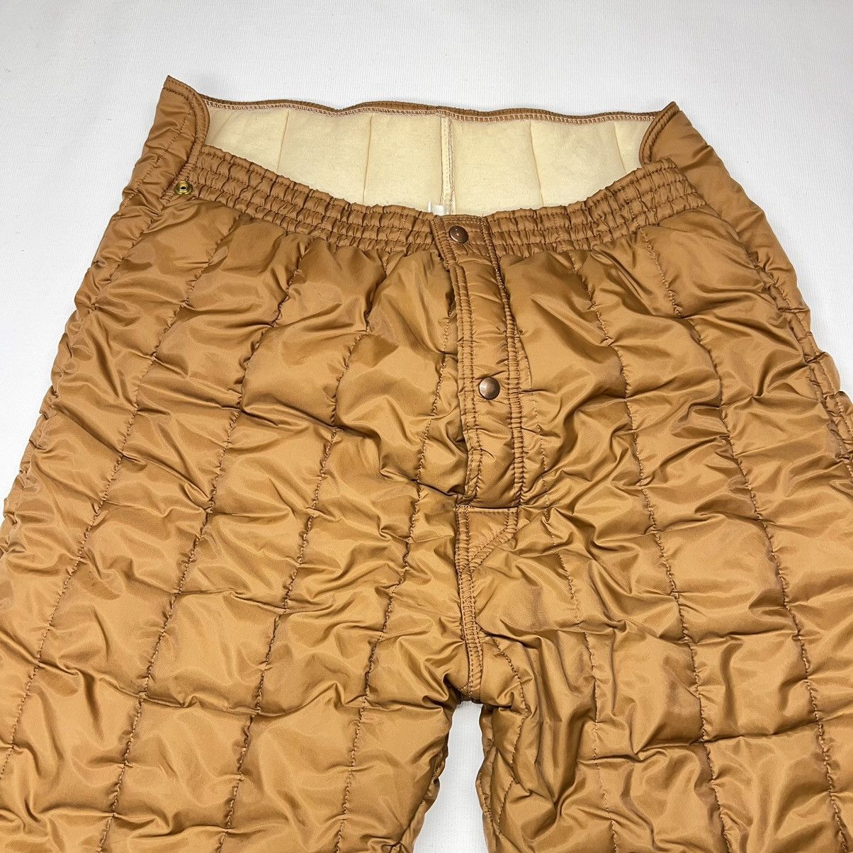 Refrigiwear × Vintage Refrigiwear Pants Brown Insulated Lined Quilted Puffer Size US 34 / EU 50 - 4 Thumbnail