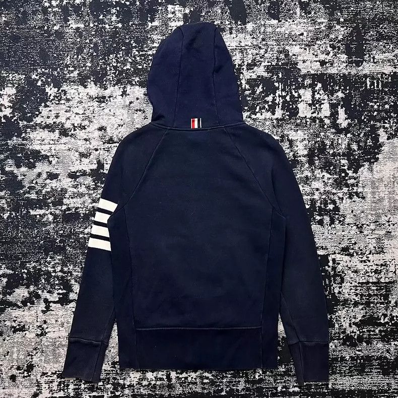 Thom Browne Thom Browne Zippered hooded hoodie Size US S / EU 44-46 / 1 - 7 Thumbnail