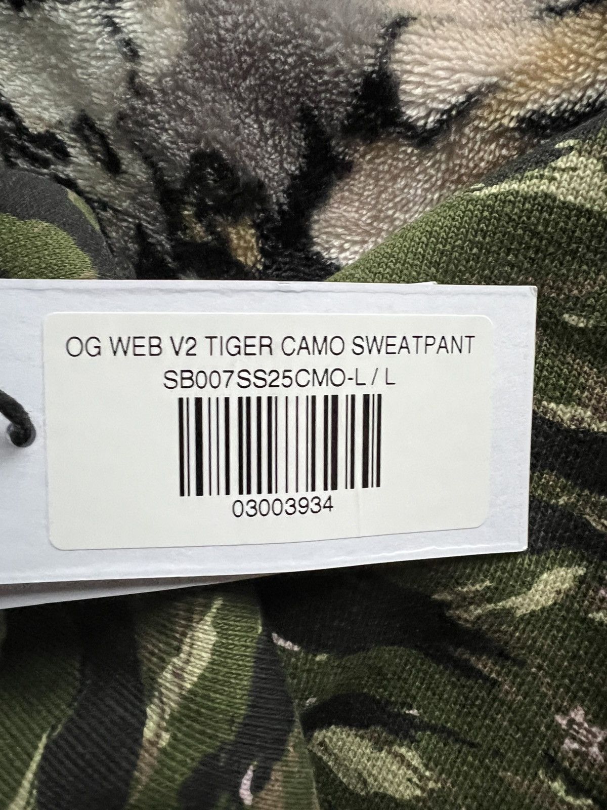 Sp5der SP5DER OG Web V2 Tiger Camo Sweatpants Size US 38 / EU 54 - 4 Thumbnail