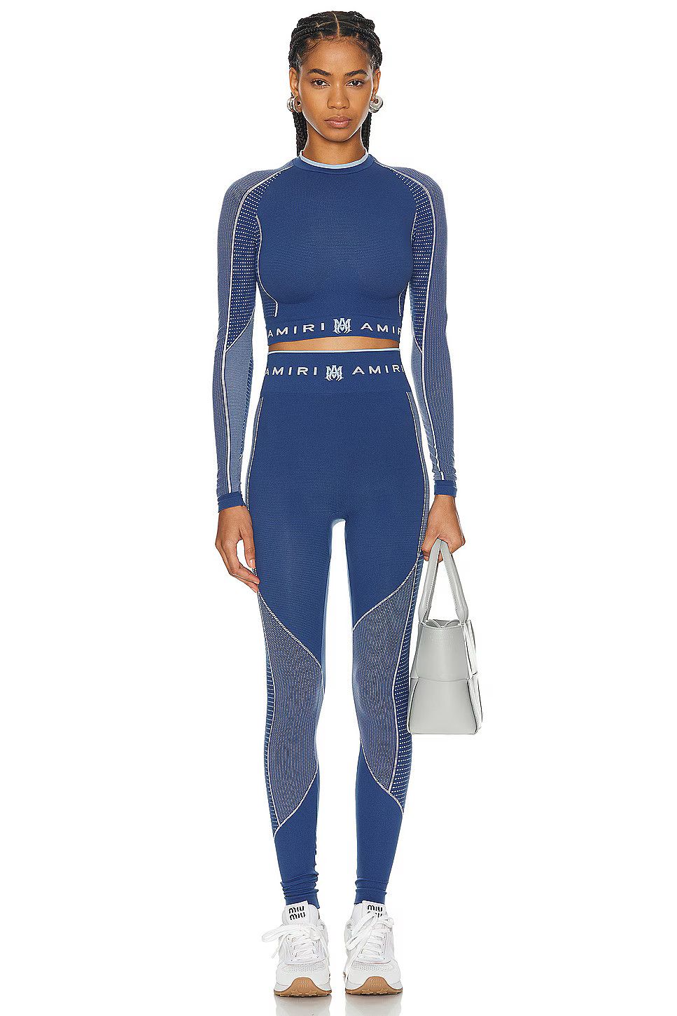 Amiri o1orln1025 Seamless Legging in Blue Size 28" / US 6 / IT 42 - 4 Thumbnail
