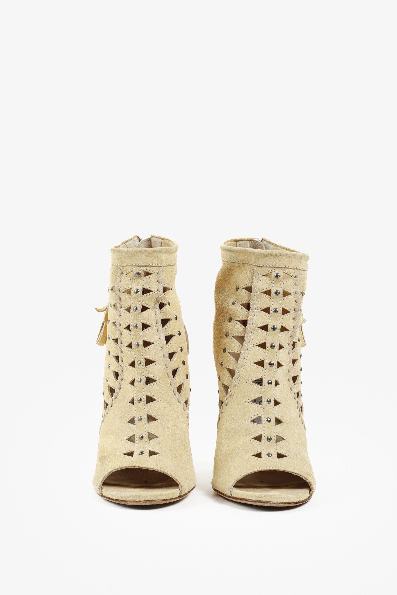 Jimmy Choo Jimmy Choo Suede Lasercut Accents Pumps Size US 5.5 / IT 35.5 - 2 Thumbnail