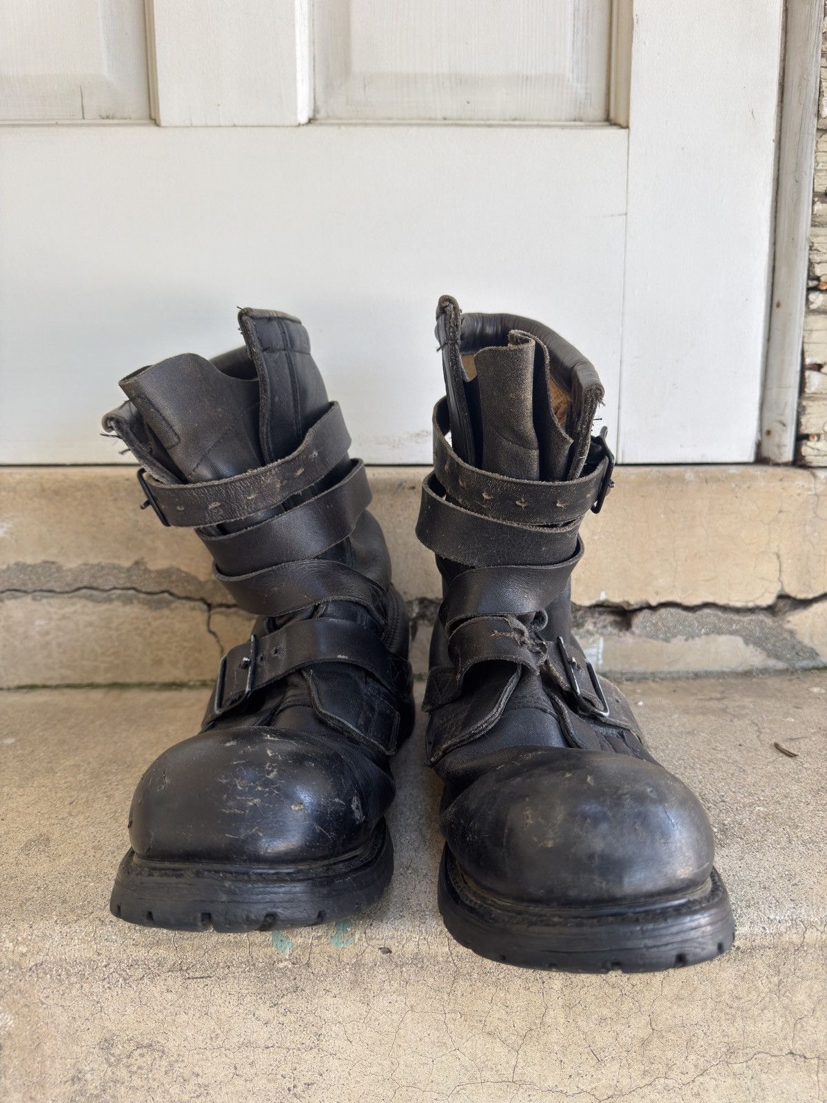 Vintage 1970’s German Tanker Boots Size US 9.5 / EU 42-43 - 2 Thumbnail