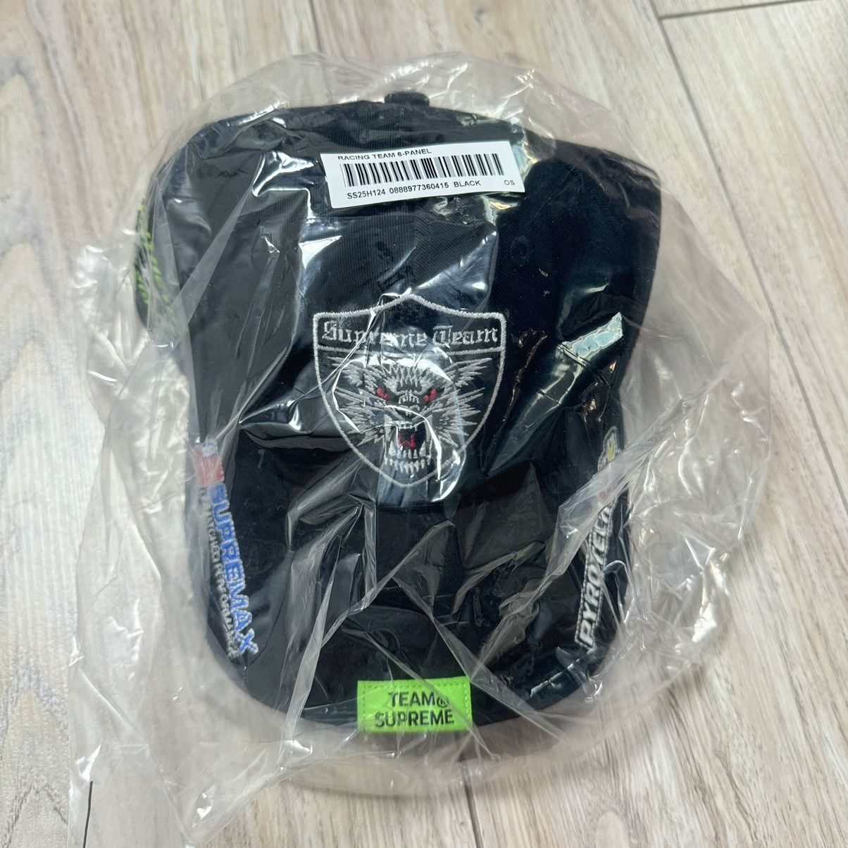 Supreme Supreme Racing Team 6-Panel Black Hat Multi Patch Deadstock Size ONE SIZE - 5 Thumbnail