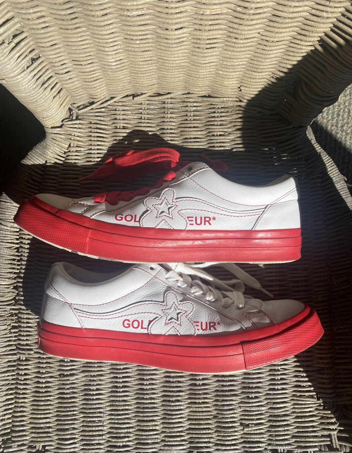 Golf Wang Converse One Star Ox X Golf le Fluer “Racing Red” Size US 9 / EU 42 - 2 Thumbnail