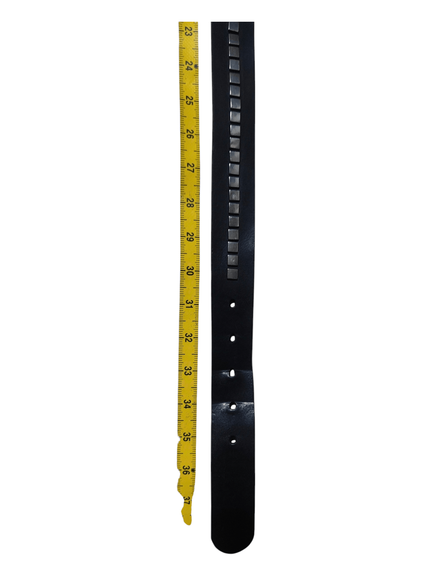 Versace VINTAGE Versus Versace Unisex Studded Black Leather Belt Size 32 - 6 Thumbnail