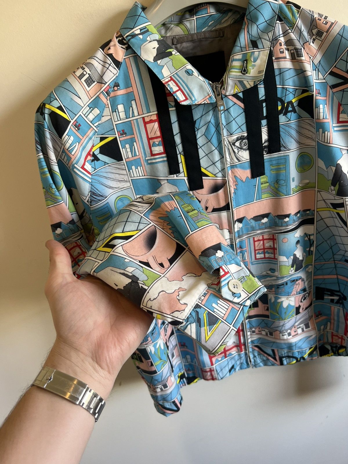 Prada SS18 James Jean Comic Graphic Anime Trucker Jacket Blouson Size US M / EU 48-50 / 2 - 3 Thumbnail