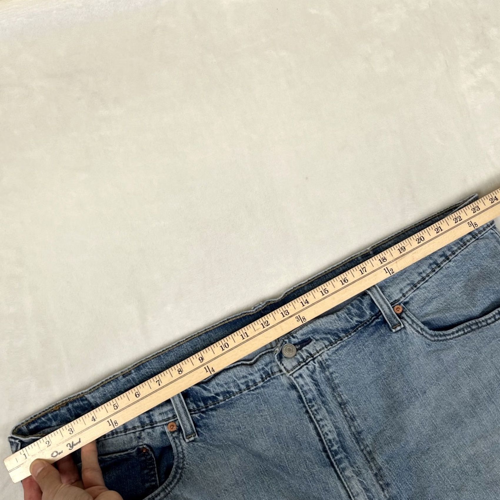Levi's Levi's 559 Jeans 48x30 Regular Relaxed Straight Light Wash Denim Blue Men 90s Grunge Pants Size US 32 / EU 48 - 3 Thumbnail