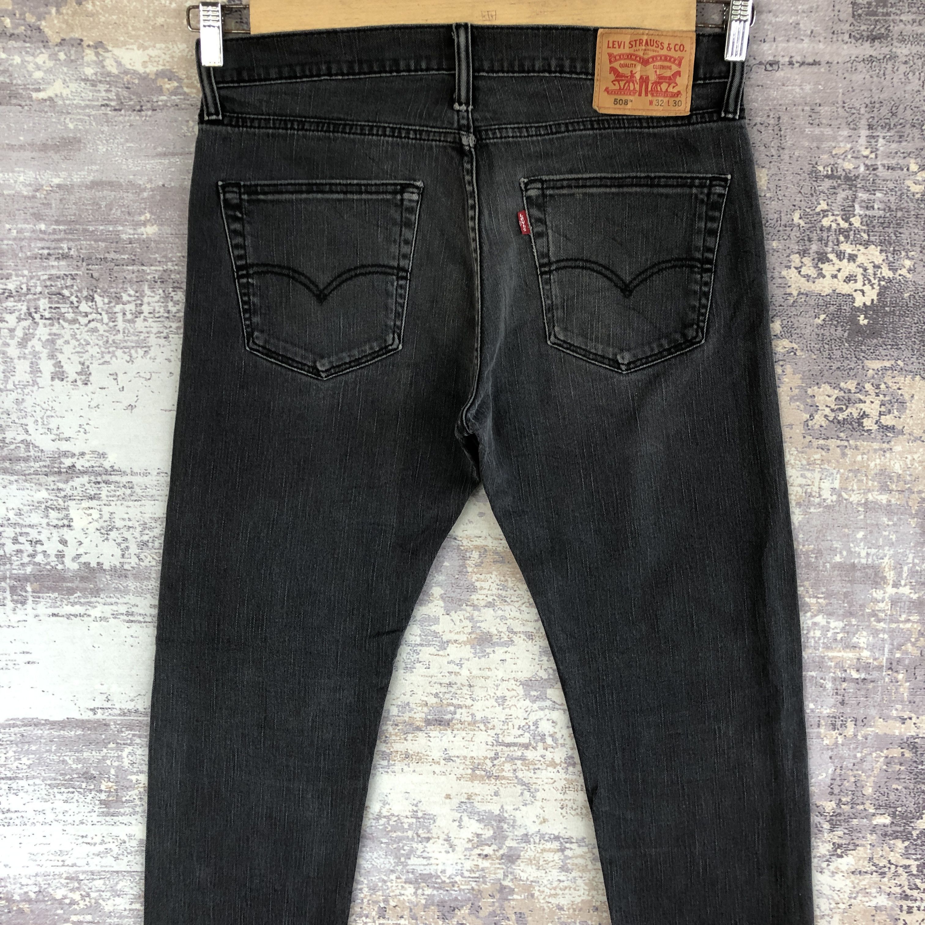 Levi's Vintage Y2K Dirty Levis Jeans Levi's Super Faded Black Denim Size US 32 / EU 48 - 4 Thumbnail
