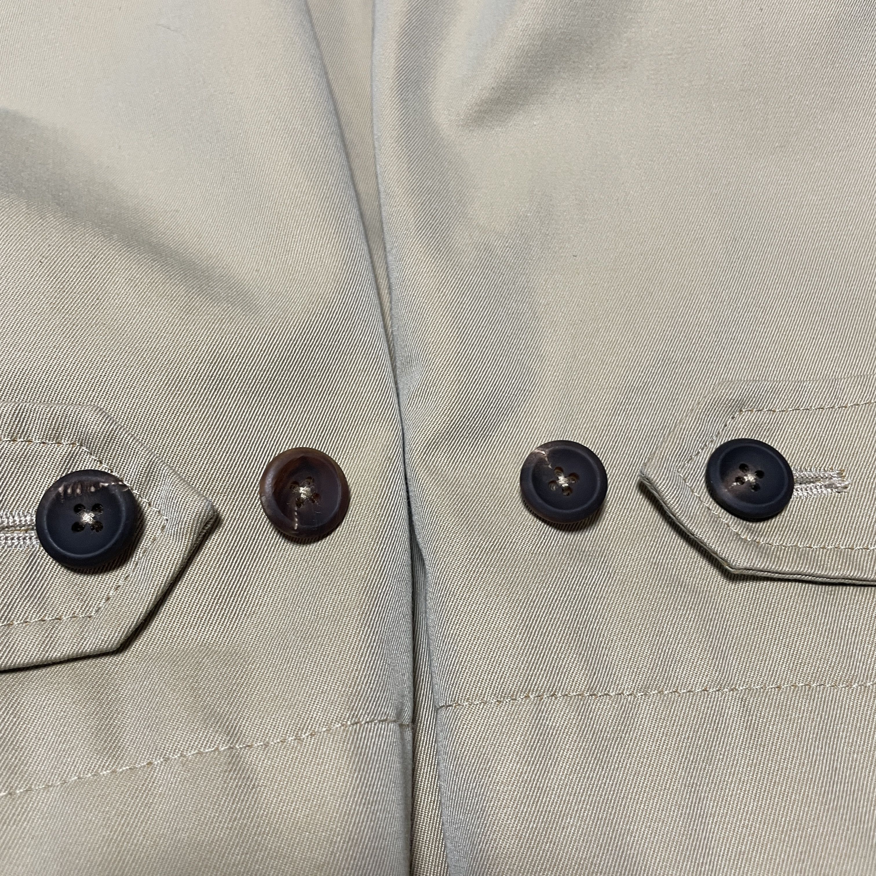 Drake's Drakes Cotton Raglan beige Rain Mac coat Size US S / EU 44-46 / 1 - 20 Thumbnail