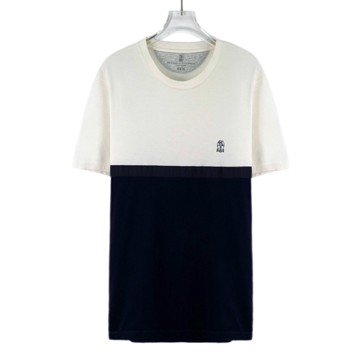 Brunello Cucinelli Brunello Cucinelli Color-block Logo Short Sleeve T-shirt Size US M / EU 48-50 / 2 - 1 Thumbnail