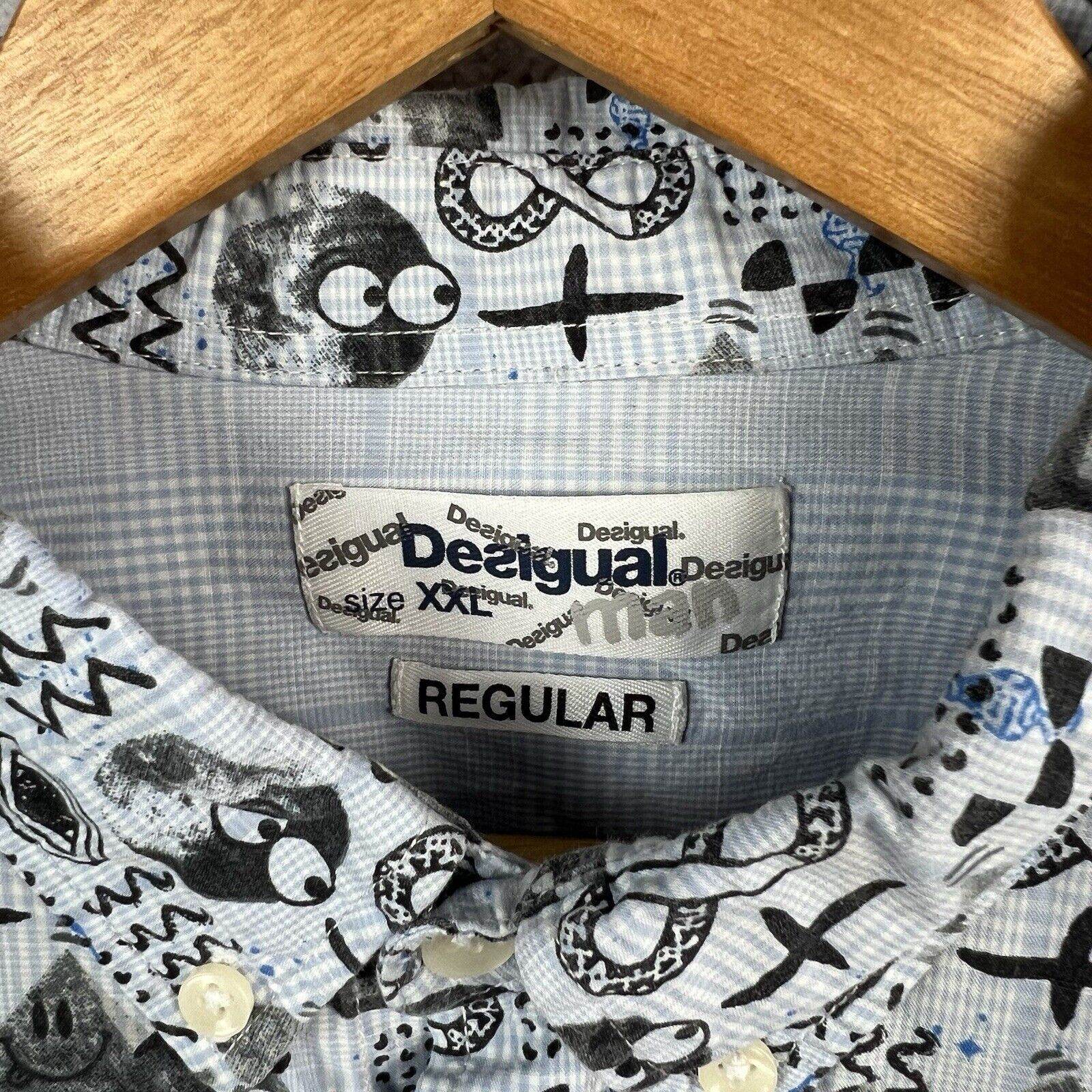 Desigual Desigual Shirt Men's Size XXL Long Sleeve Size US XXL / EU 58 / 5 - 2 Thumbnail