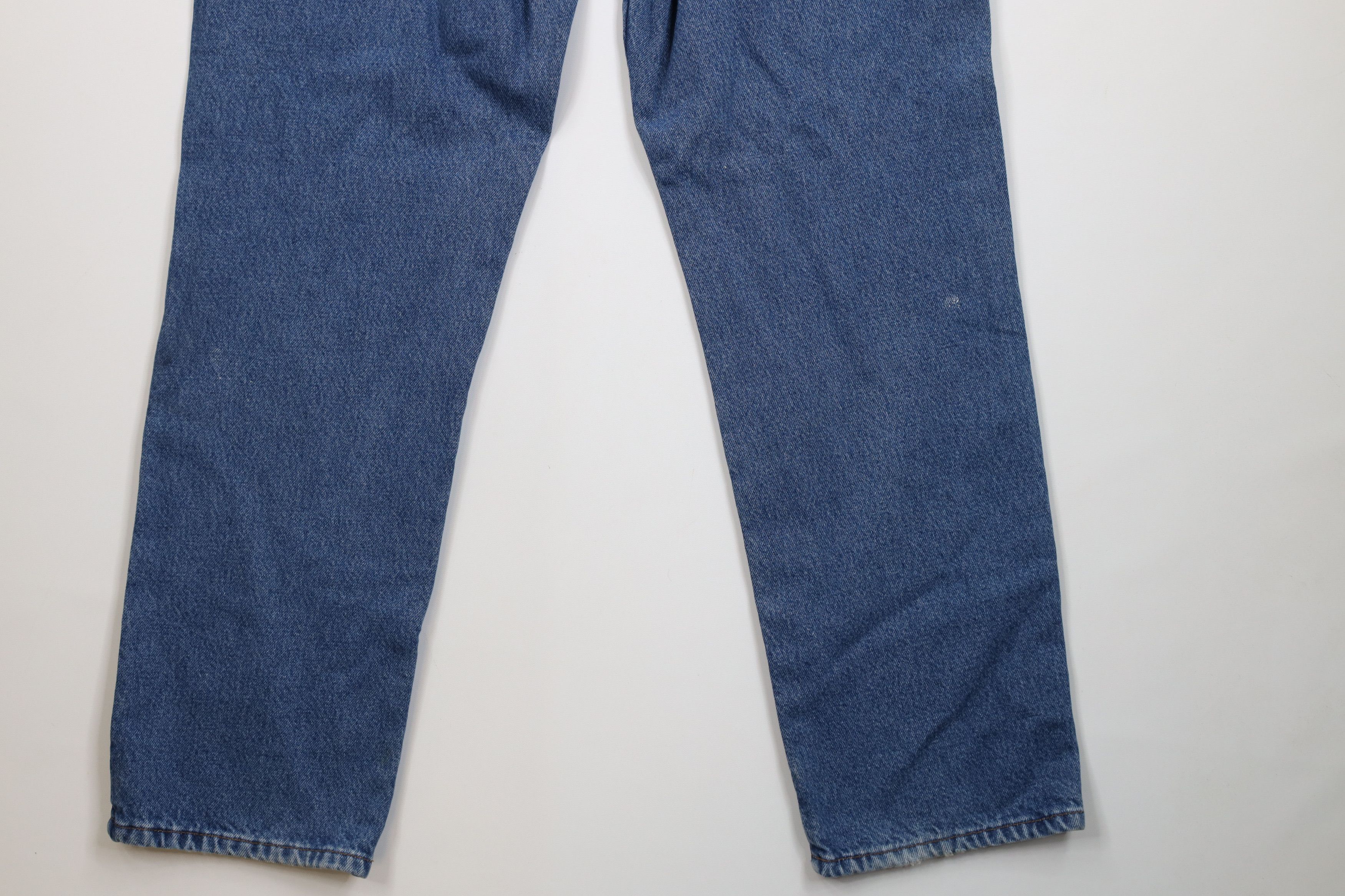L.L. Bean Vintage 90s Y2K LL Bean Fit Flannel Lined Denim Jeans Blue Size US 34 / EU 50 - 15 Thumbnail