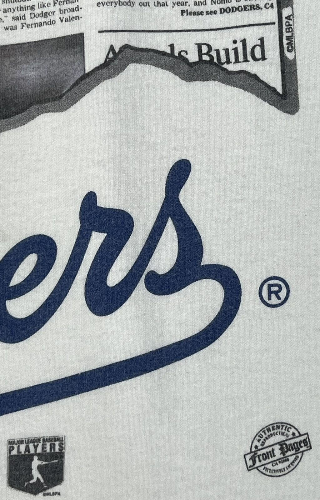 MLB 90s Vintage LA Doggers x The LA Times Front Pages tee Size US L / EU 52-54 / 3 - 6 Thumbnail