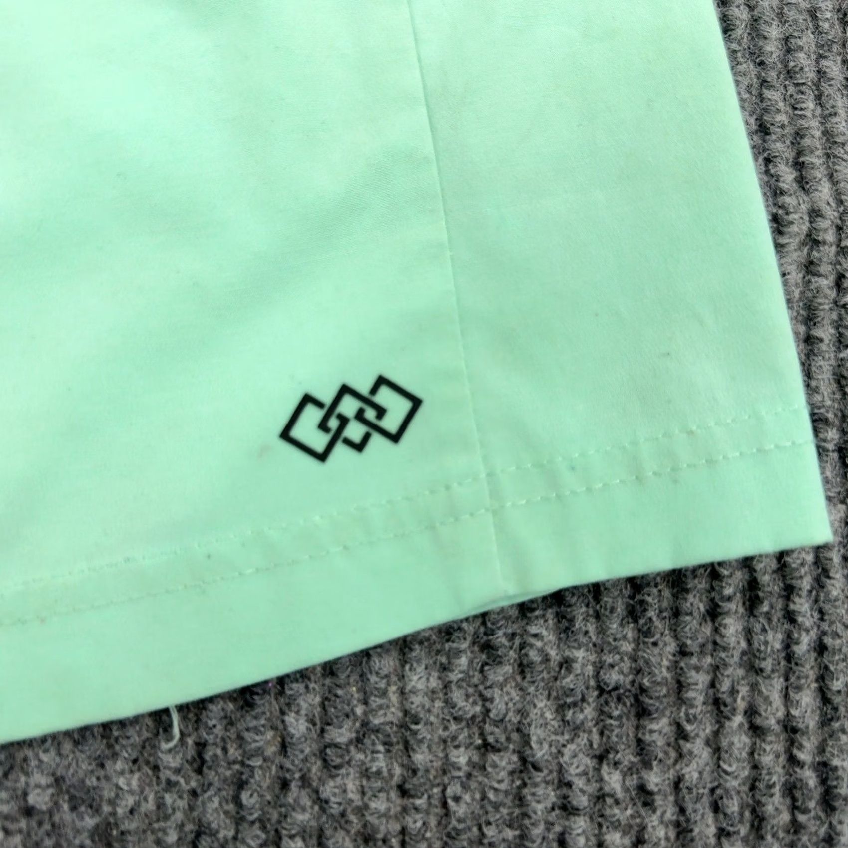 Vintage Legend Shorts Mens M Mint Green Polyester Blend Zipper Pockets Athletic Gym Size US 31 - 2 Thumbnail