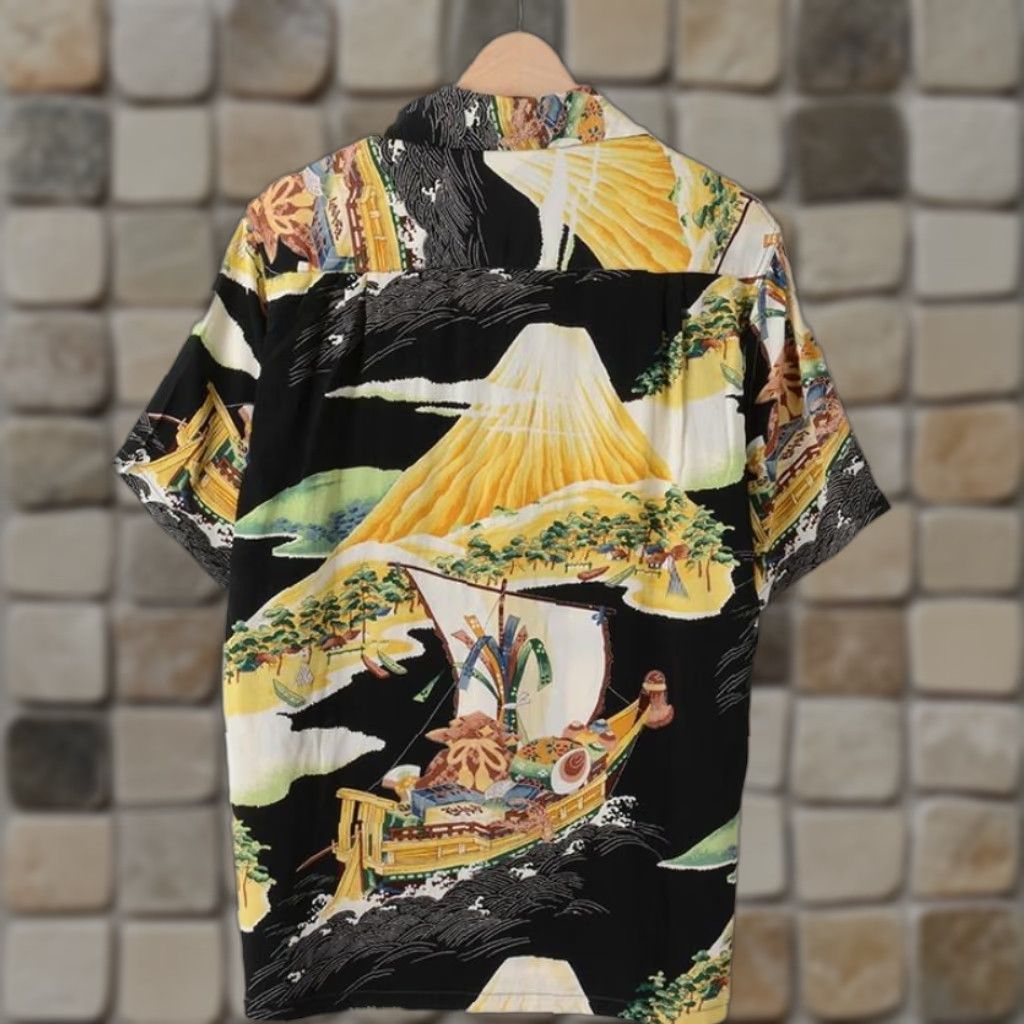 Sun Surf SUN SURF SPECIAL EDITION Treasure Ship Aloha Shirt XS Rayon Black Shirt Adults XS Mens Womens Boys Girls Size US XS / EU 42 / 0 - 1 Thumbnail