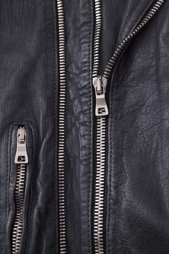 Balmain SS14 blue leather perfecto jacket Size US M / EU 48-50 / 2 - 7 Thumbnail