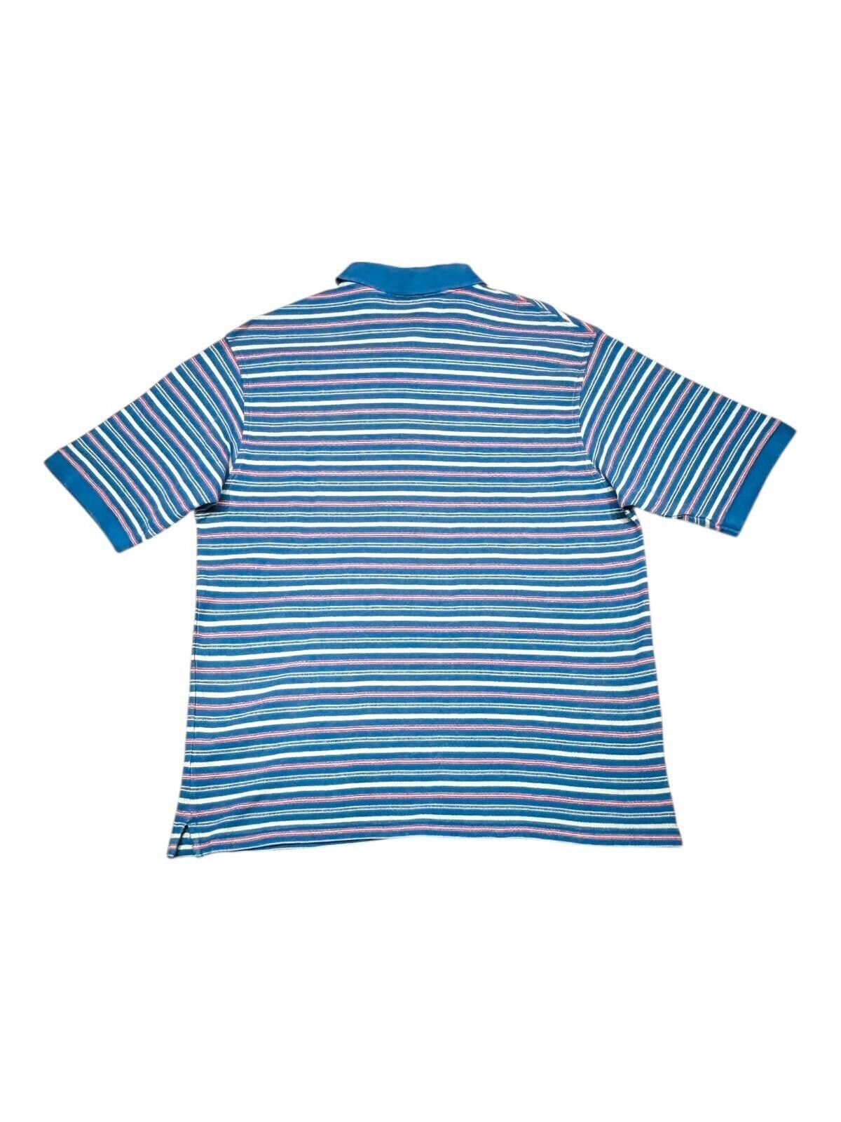 Timberland Timberland Polo Shirt Men's UK Size L Blue Striped Size US L / EU 52-54 / 3 - 4 Thumbnail