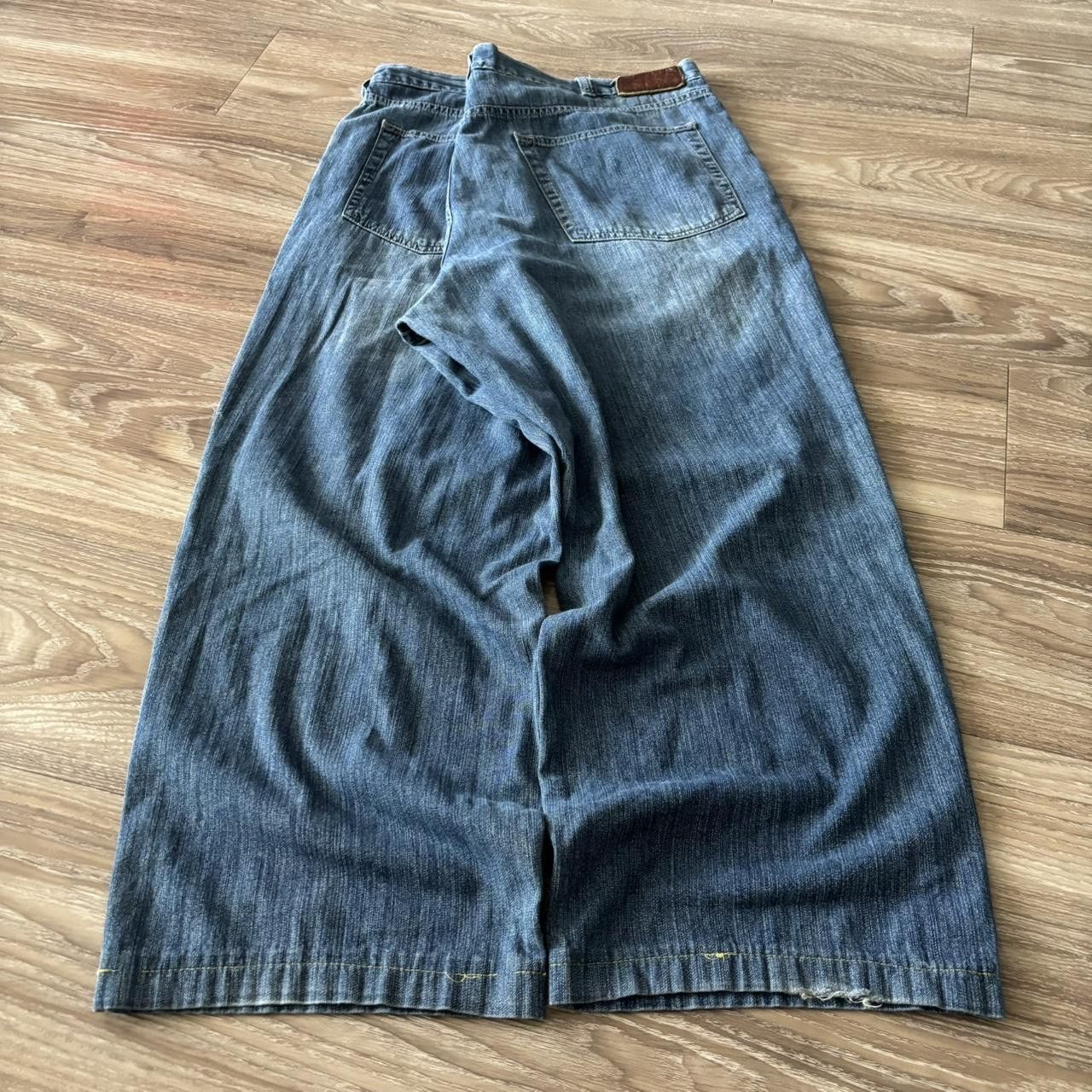 Calvin Klein Crazy Vintage Y2K/2000s Baggy Calvin Klein Medium Wash Skater Denim Jeans! 40x26 Size US 40 / EU 56 - 4 Thumbnail