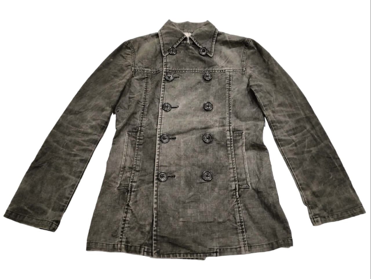 The Difference The Difference Rupert Double Breasted Denim Jacket StoneWash Size US M / EU 48-50 / 2 - 1 Thumbnail