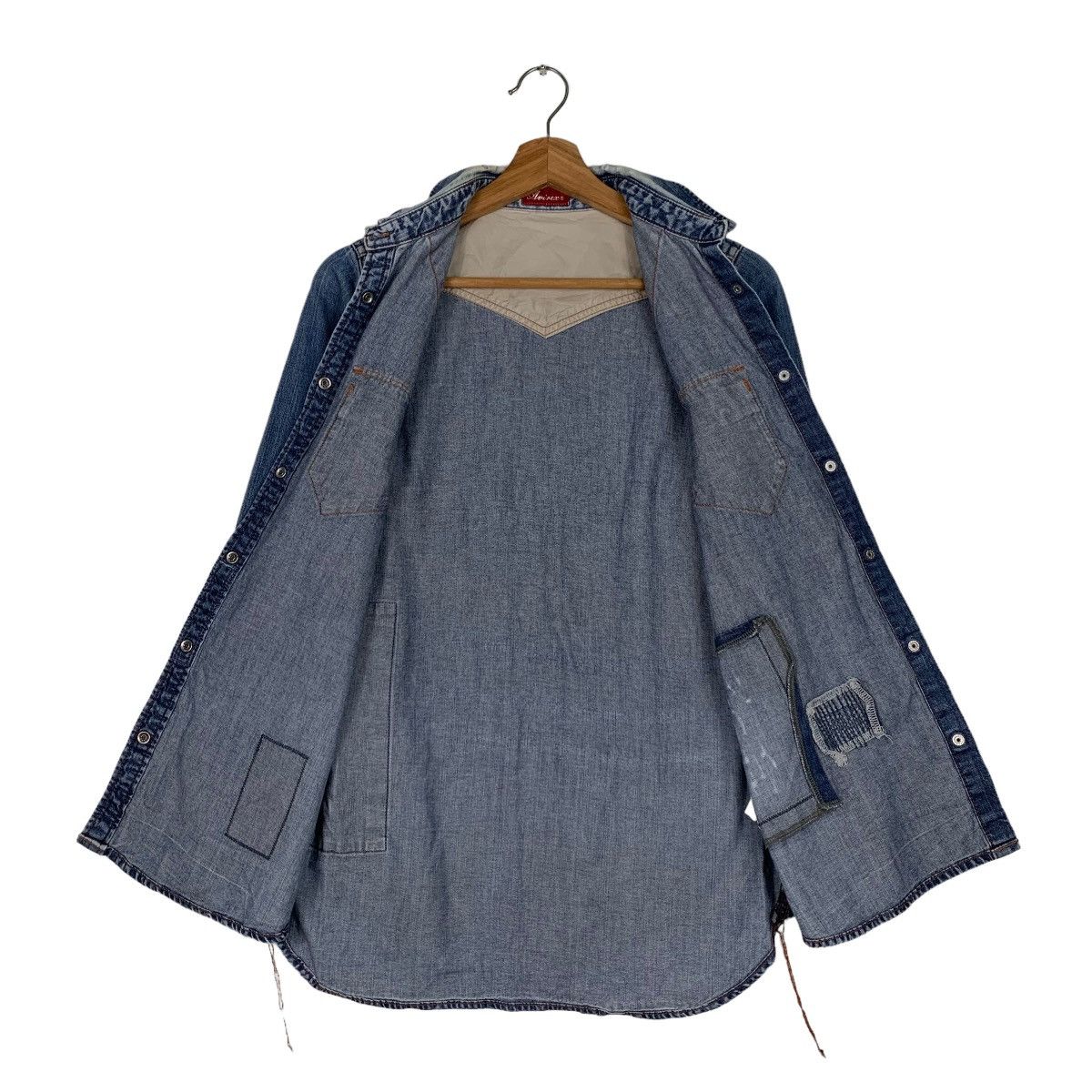 Avirex AVIREX Four Pocket Washed Denim Jacket #0185-C9 Size S / US 4 / IT 40 - 10 Thumbnail