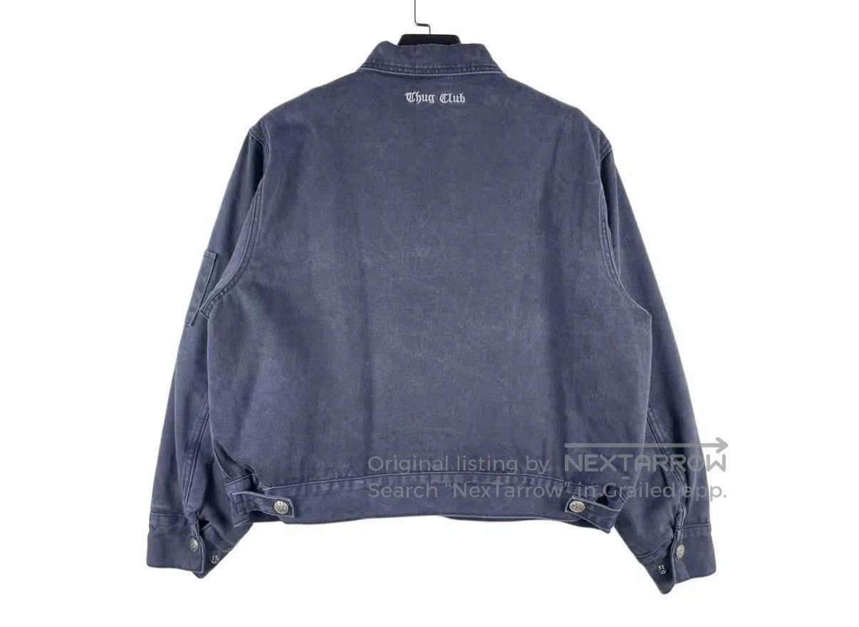 Thug Club Blue Denim Jacket with Embroidered Text. Size US M / EU 48-50 / 2 - 2 Thumbnail