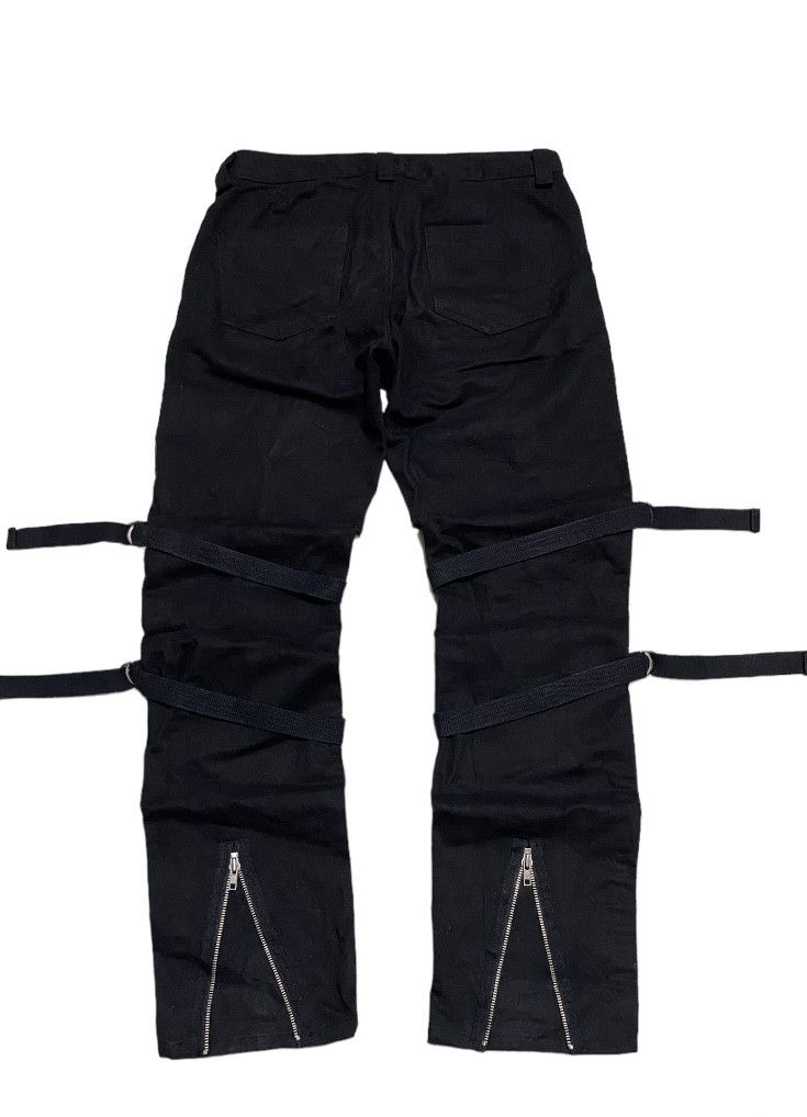 image of Seditionaries x The Anarchy Japanese Denim Pants Black Bondage Madpunk Style, Men's (Size 30)