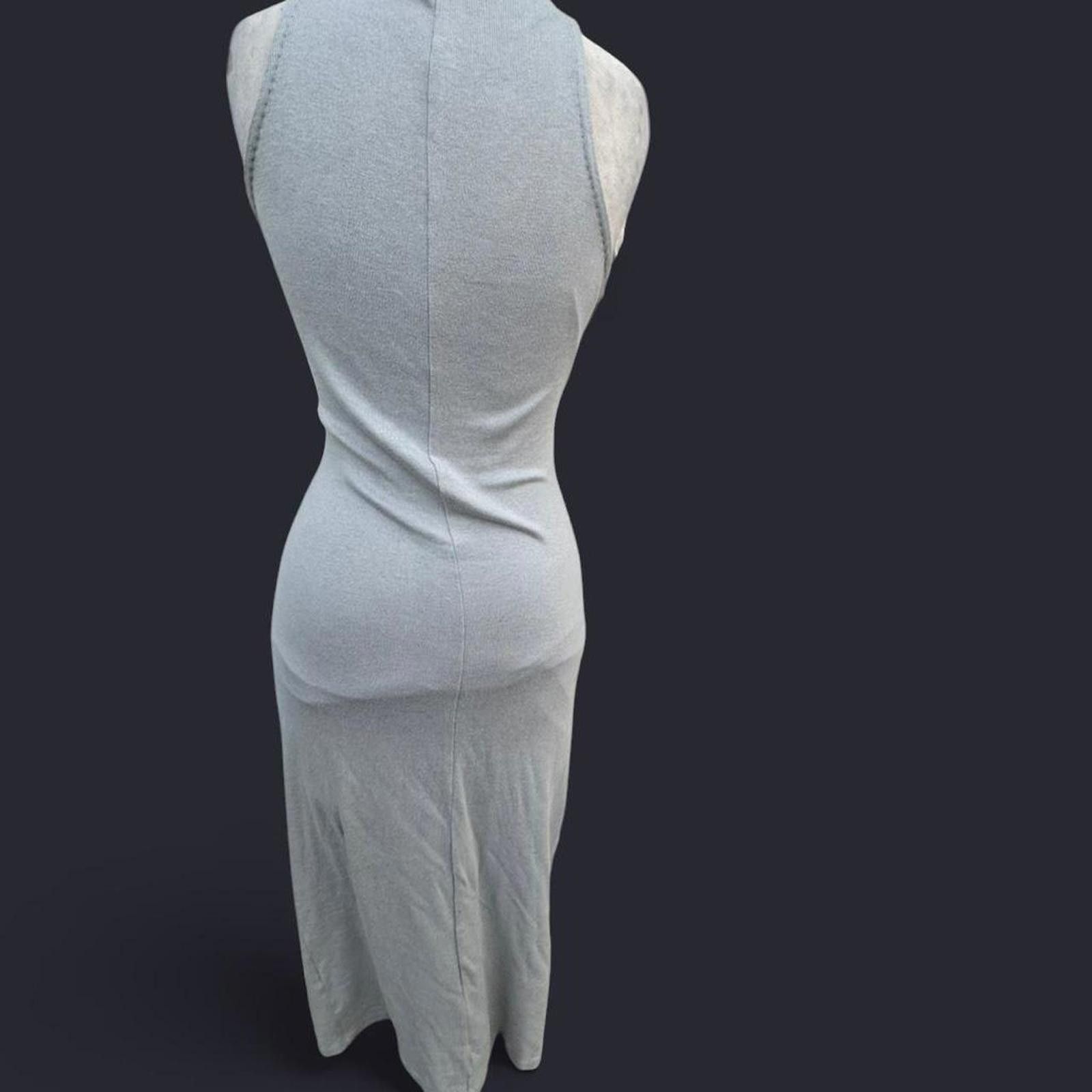 Vince Grey sleeveless midi dress with tie detail #mididress Size S / US 4 / IT 40 - 2 Thumbnail
