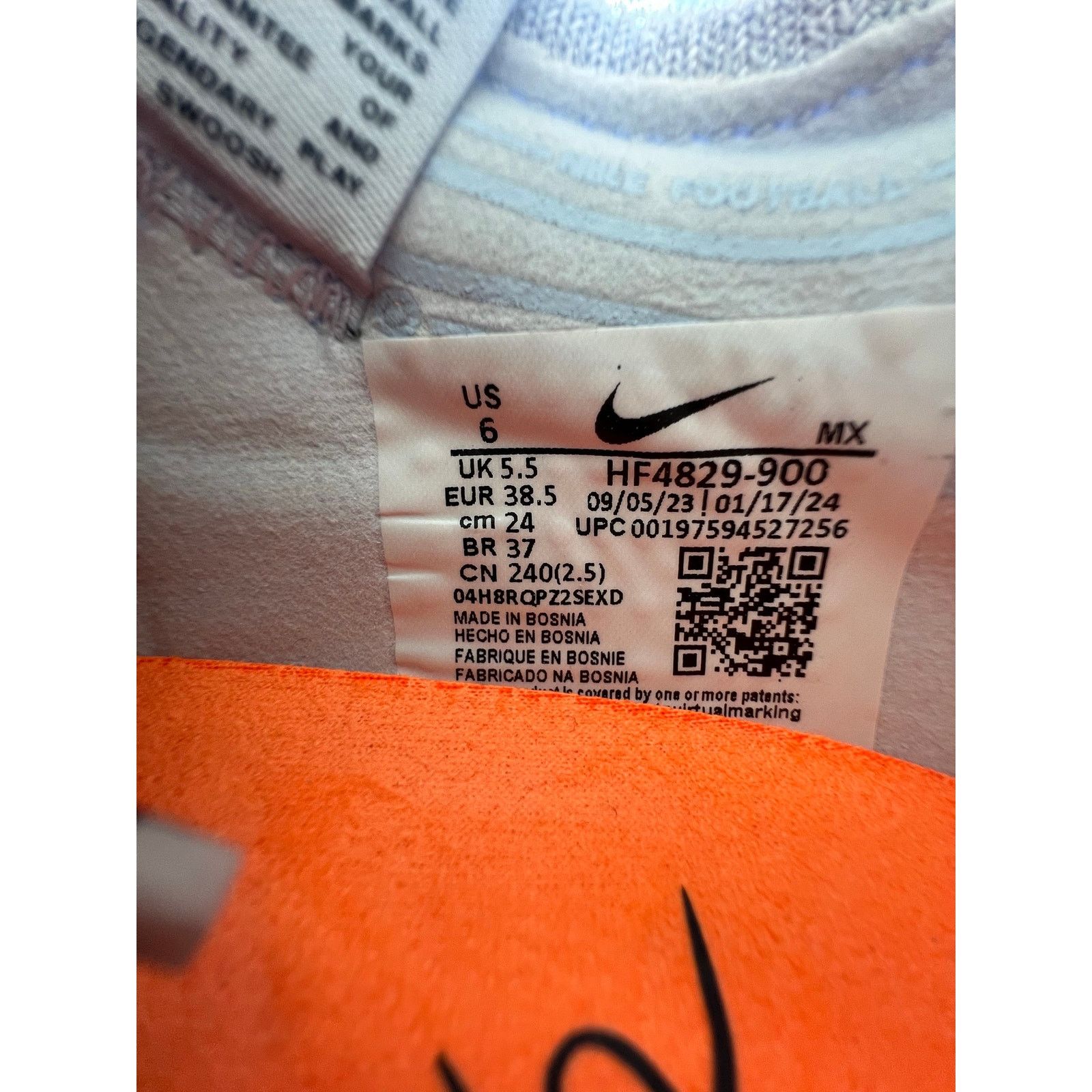 Nike Nike Legend 10 Elite AG “Gray” size 6 men’s/7.5 women’s Size US 6 / EU 39 - 8 Thumbnail