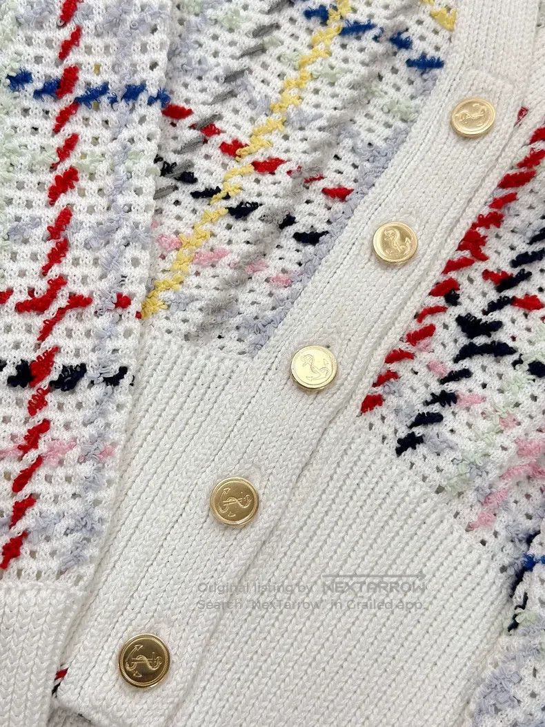 Thom Browne Thom Browne Colorful Plaid Knit Cardigan Size XS / US 0-2 / IT 36-38 - 6 Thumbnail