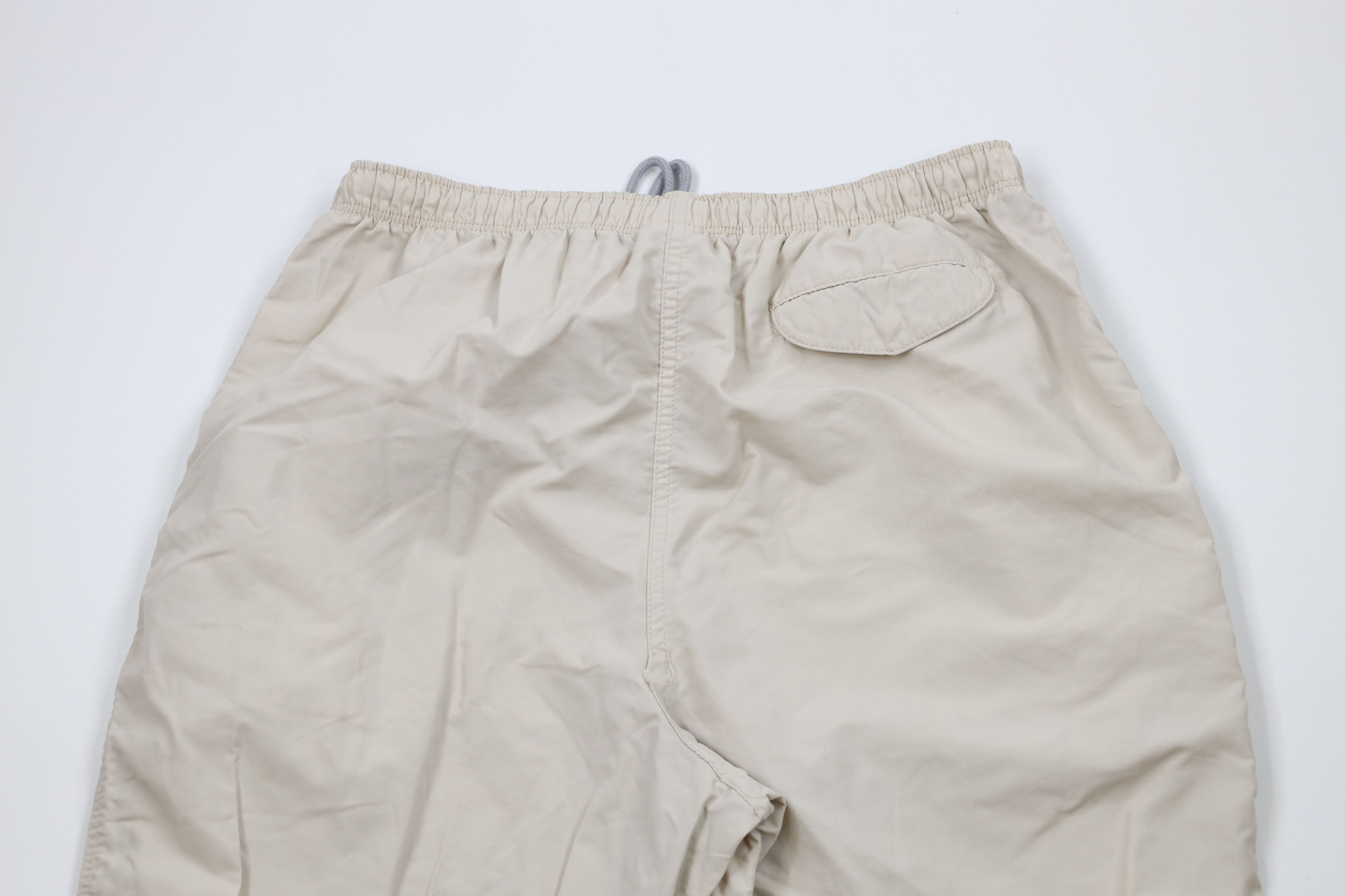 Lands' End × Vintage Vintage 90s Lands End Wide Leg Windbreaker Pants Beige USA Size 38" / US 16 / IT 52 - 13 Thumbnail