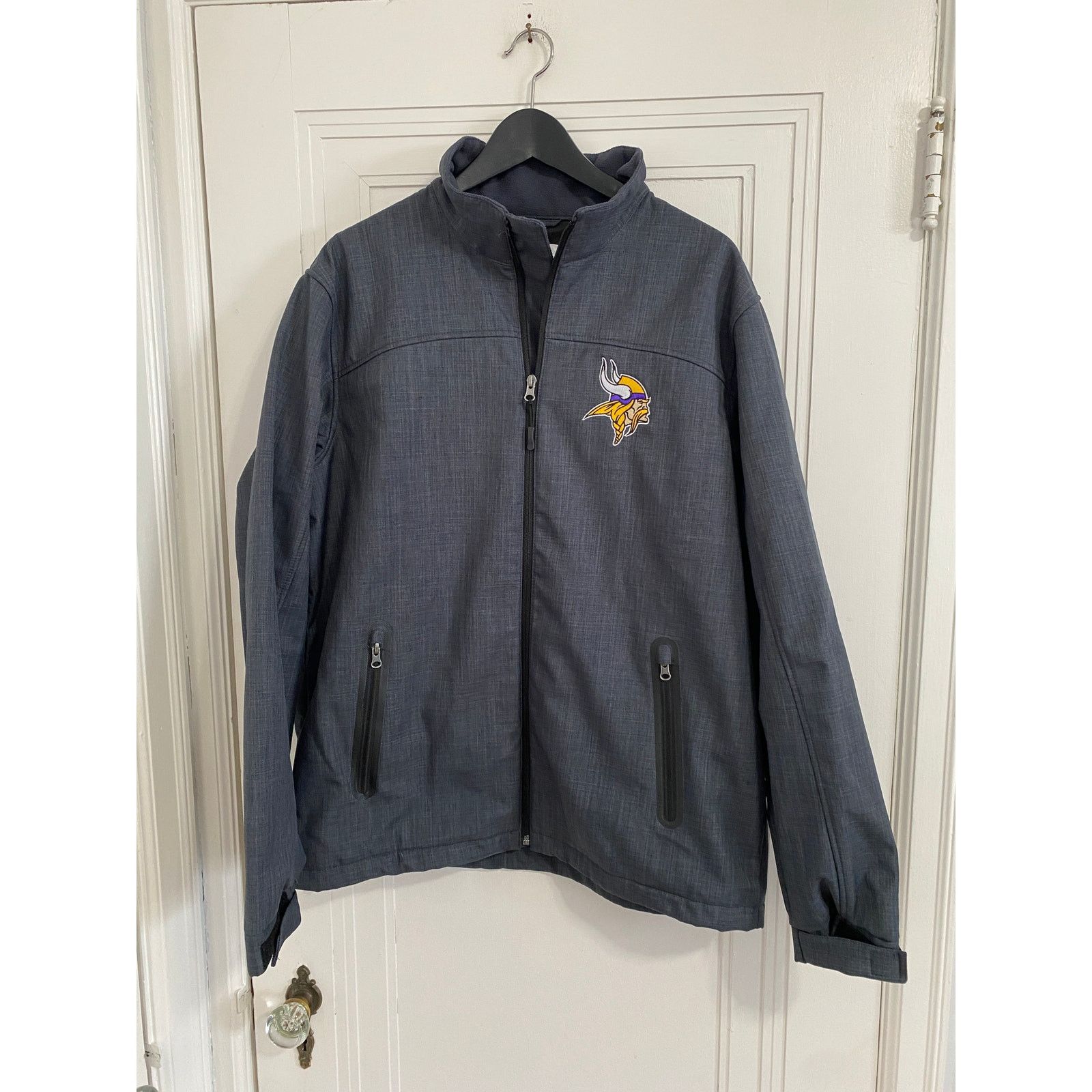 NFL Minnesota Vikings Gray NFL Softshell Jacket Size Large Size US L / EU 52-54 / 3 - 1 Thumbnail