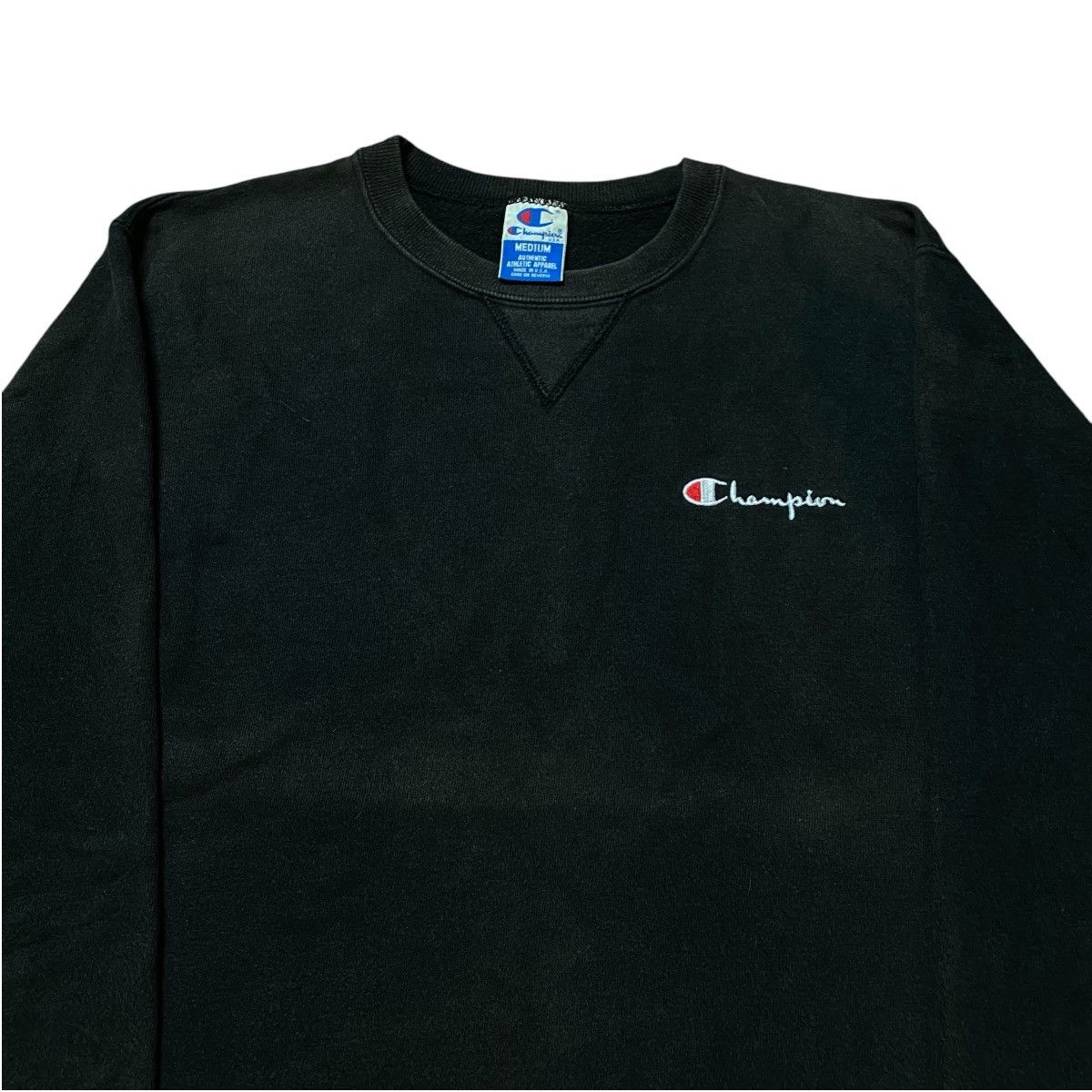 Champion × Vintage Vintage 90's Champion Small Logo Sweatshirts Embroidery Size US M / EU 48-50 / 2 - 2 Thumbnail