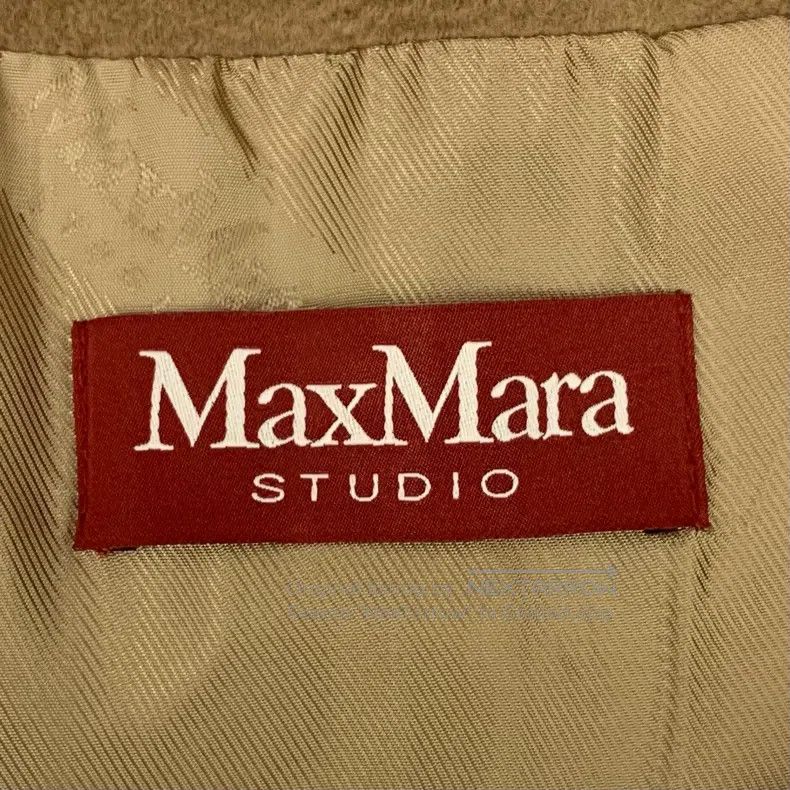 Max Mara Max Mara Brown Woolen Belted Long Sleeve Coat Size S / US 4 / IT 40 - 6 Thumbnail