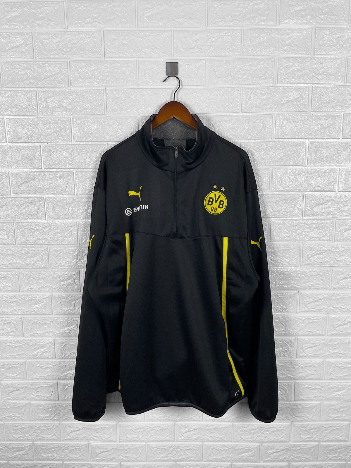 Pre-owned Jersey X Puma Borussia Dortmund Training Football Soccer Jersey In Black/yellow