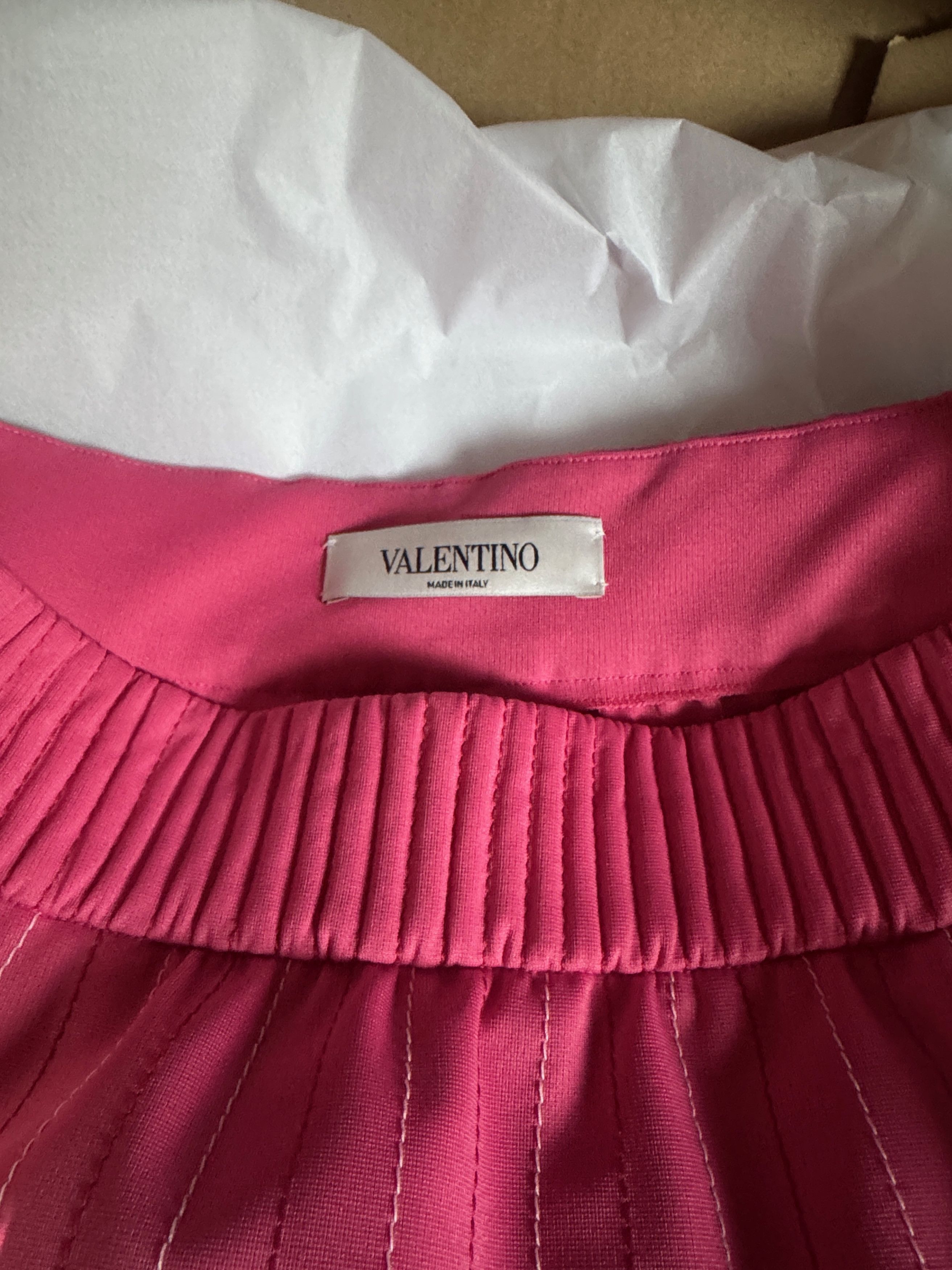 Valentino Topstitched jersey mini skirt pink Size 30" / US 8 / IT 44 - 8 Thumbnail