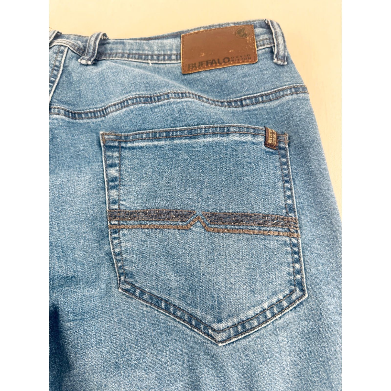 Buffalo David Bitton VINTAGE Buffalo David Bitton Axel Jeans Mens 36x34 Blue Denim Slim Stretch 2637 Size US 36 / EU 52 - 7 Thumbnail