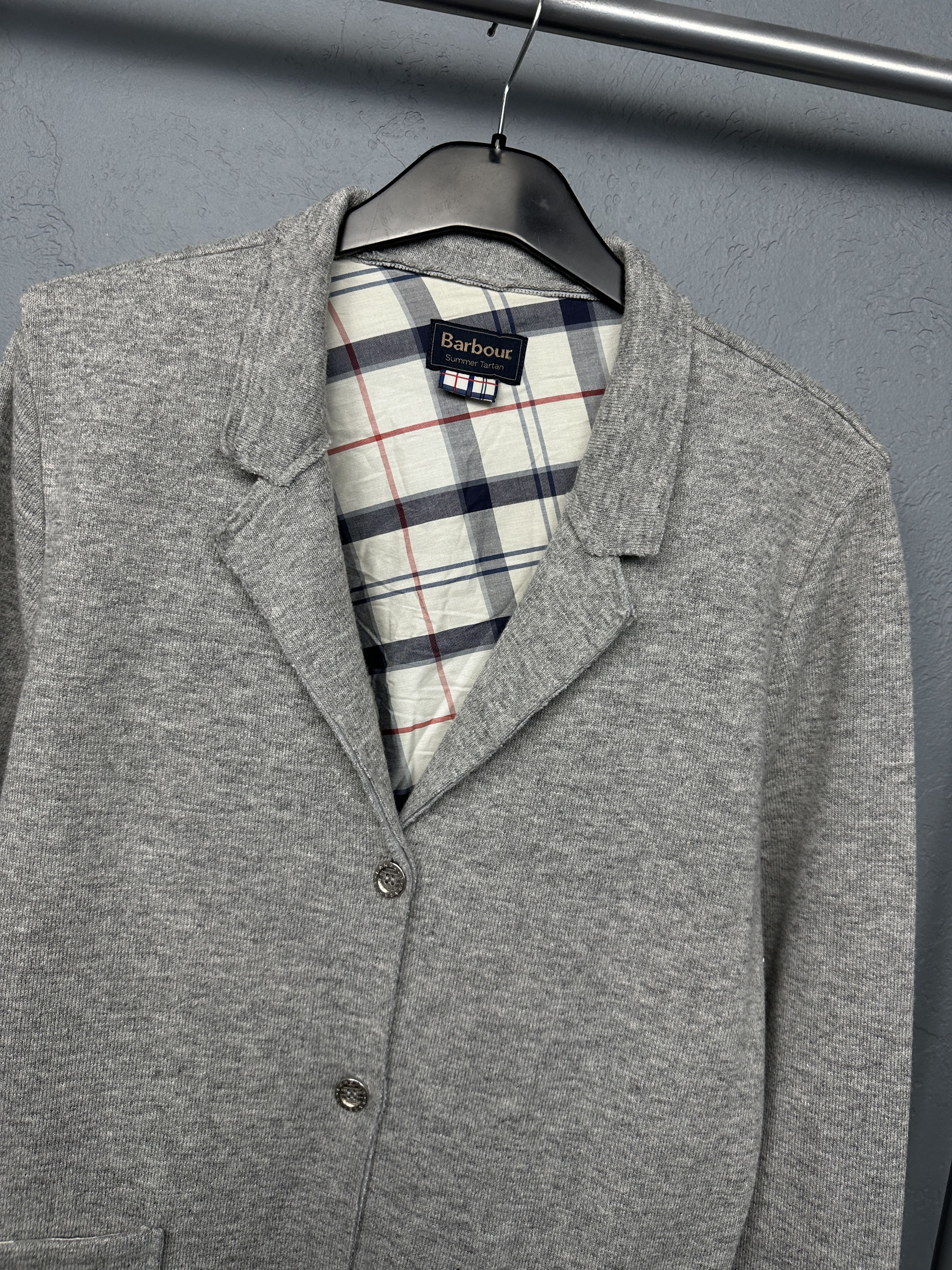 Barbour Barbour Summer Tartan Womens Leathen Wool Cardigan Sweater Size L / US 10 / IT 46 - 2 Thumbnail
