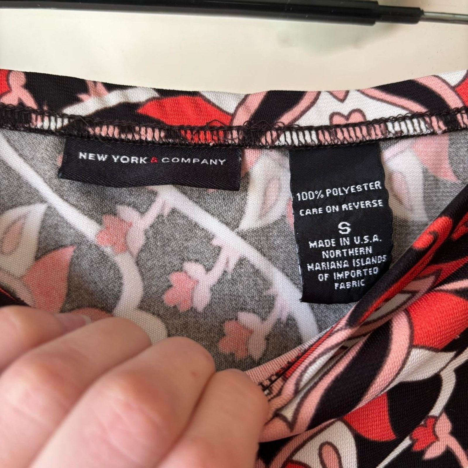 Vintage Vintage New York & Company Patterned Skirt Small Y2K Size 30" / US 8 / IT 44 - 4 Thumbnail