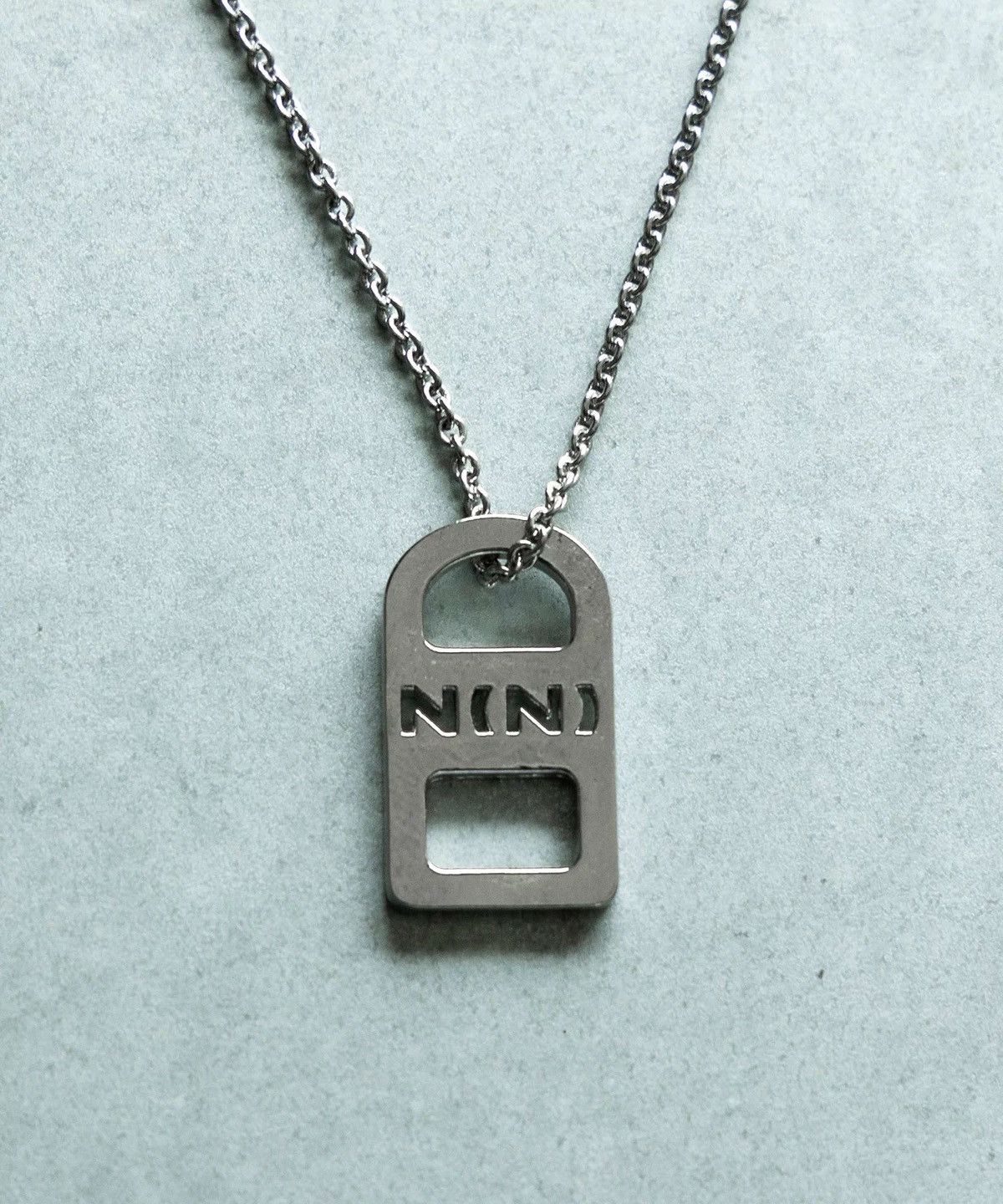 Number (N)ine Number nine logo plate necklace Size ONE SIZE - 7 Thumbnail