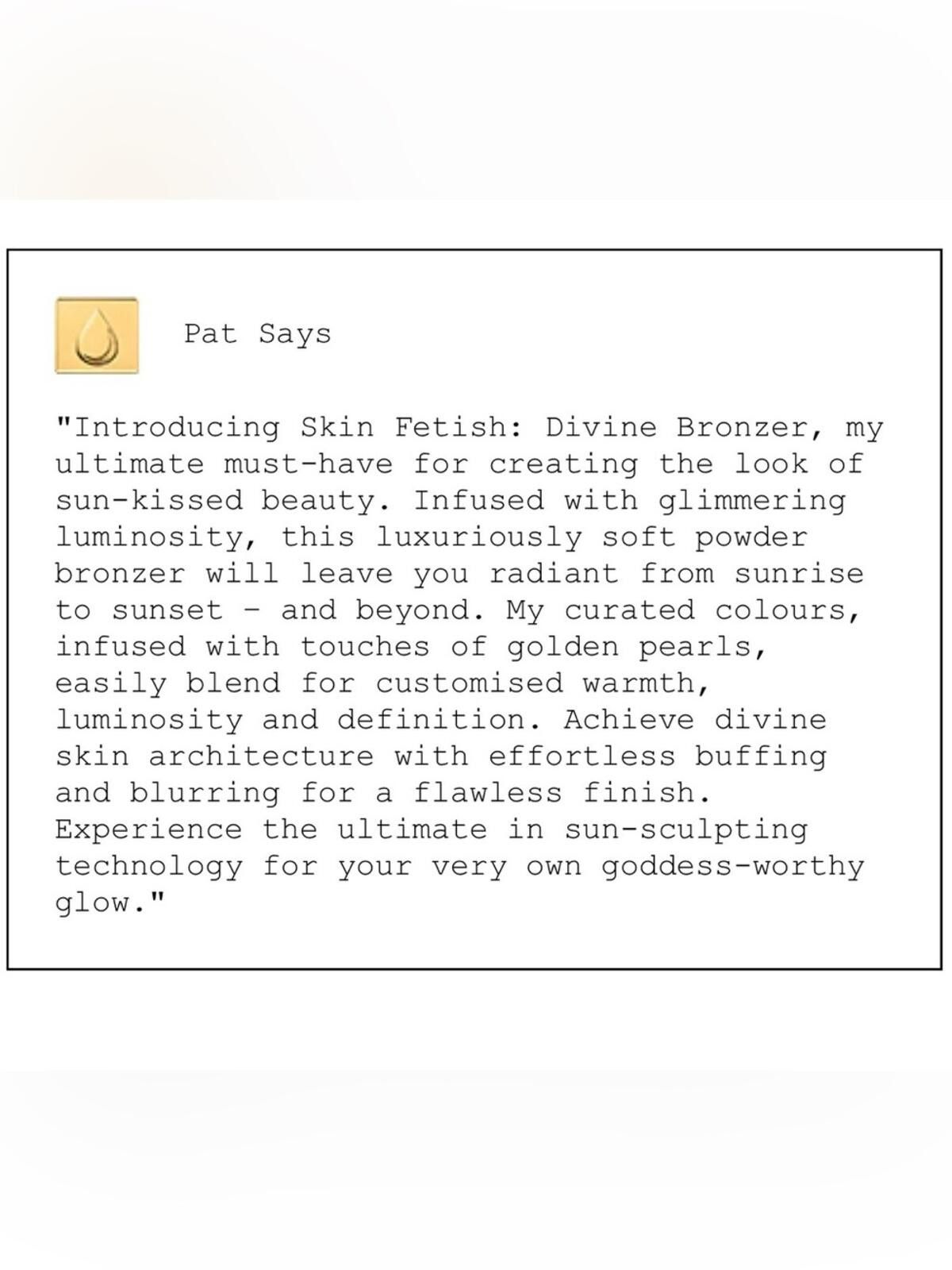 Other Pat McGrath Labs / Divine Bronzer / Bronze Nirvana Size ONE SIZE - 7 Thumbnail