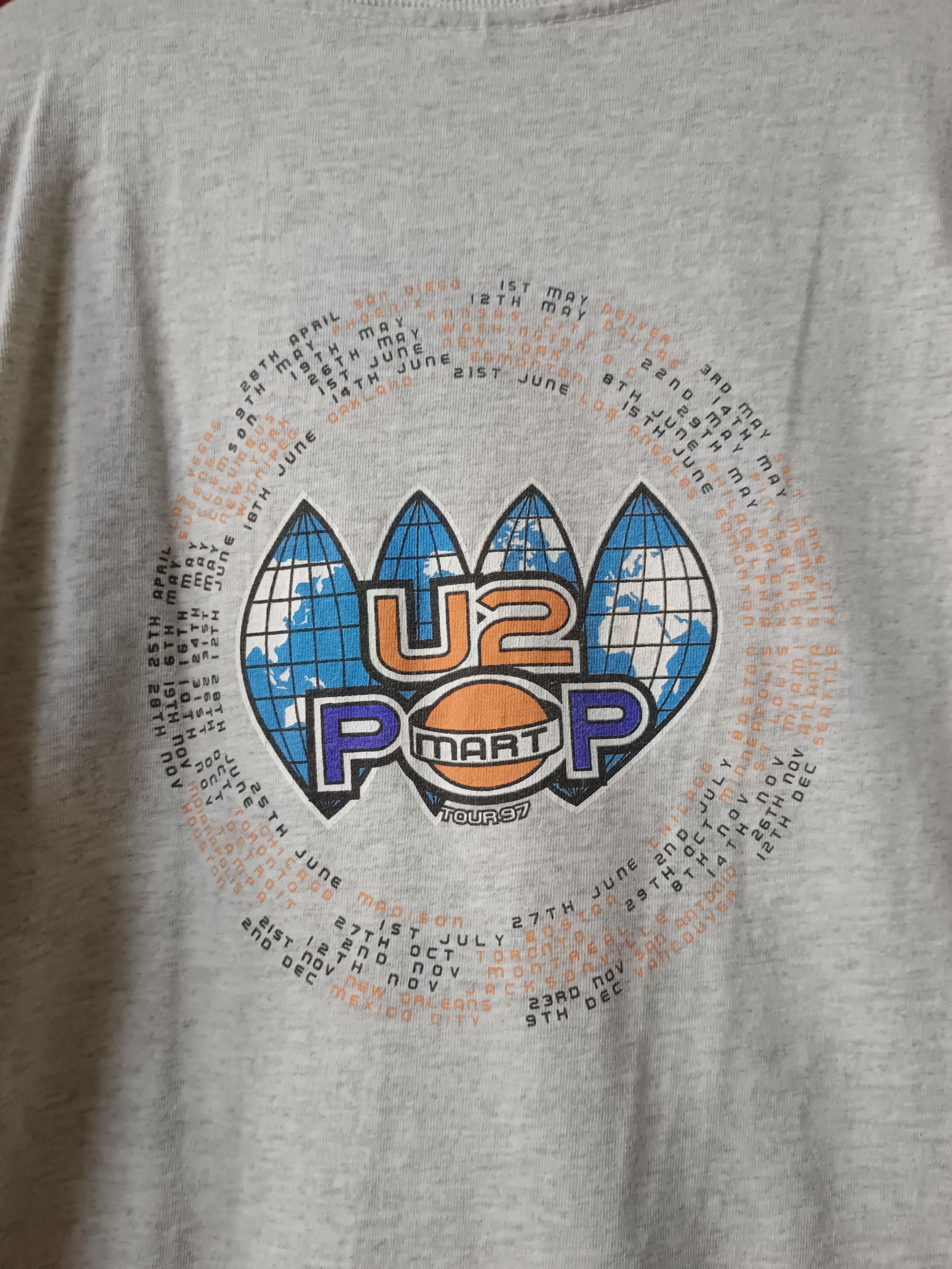 Band Tees Pop Rock Band U2 Pop Mart Tour Tee Size US XL / EU 56 / 4 - 12 Thumbnail